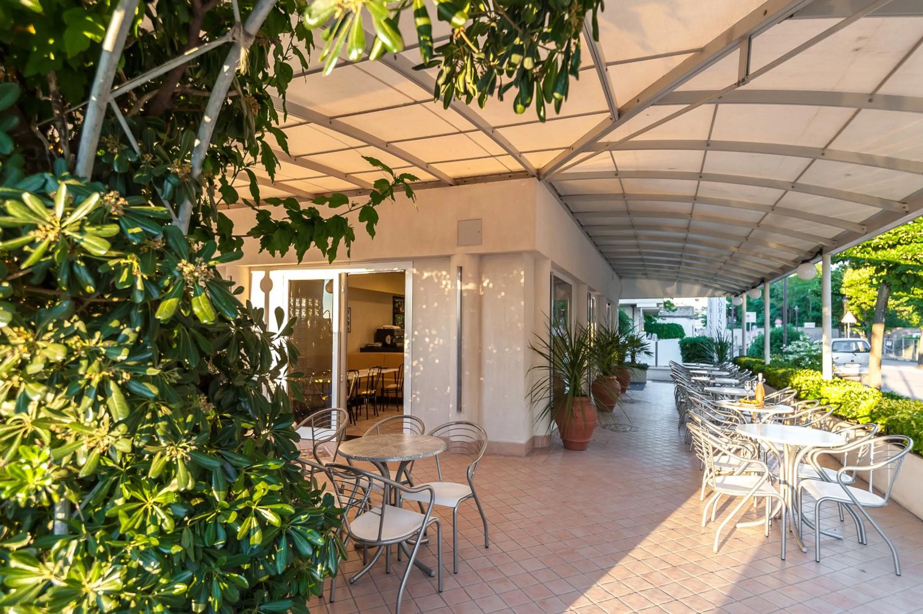 Patio in Hotel Corinna