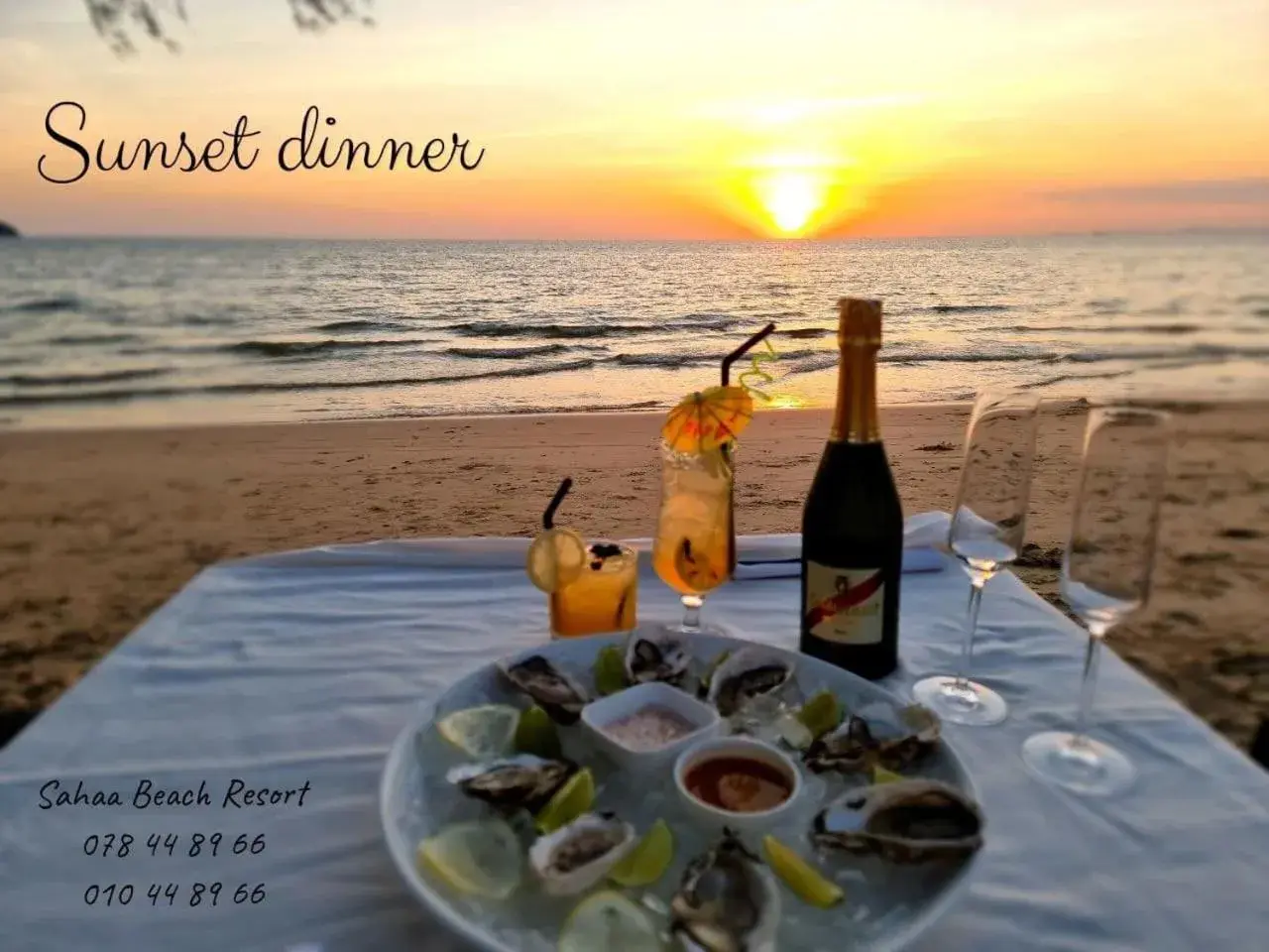 Food and drinks in Sahaa Beach Resort Food and drinks in Sahaa Beach Resort