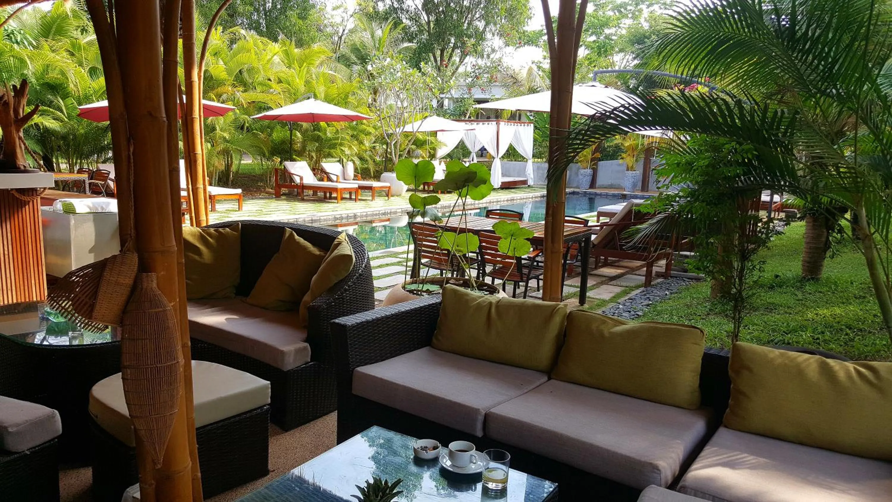 Garden in Sahaa Beach Resort