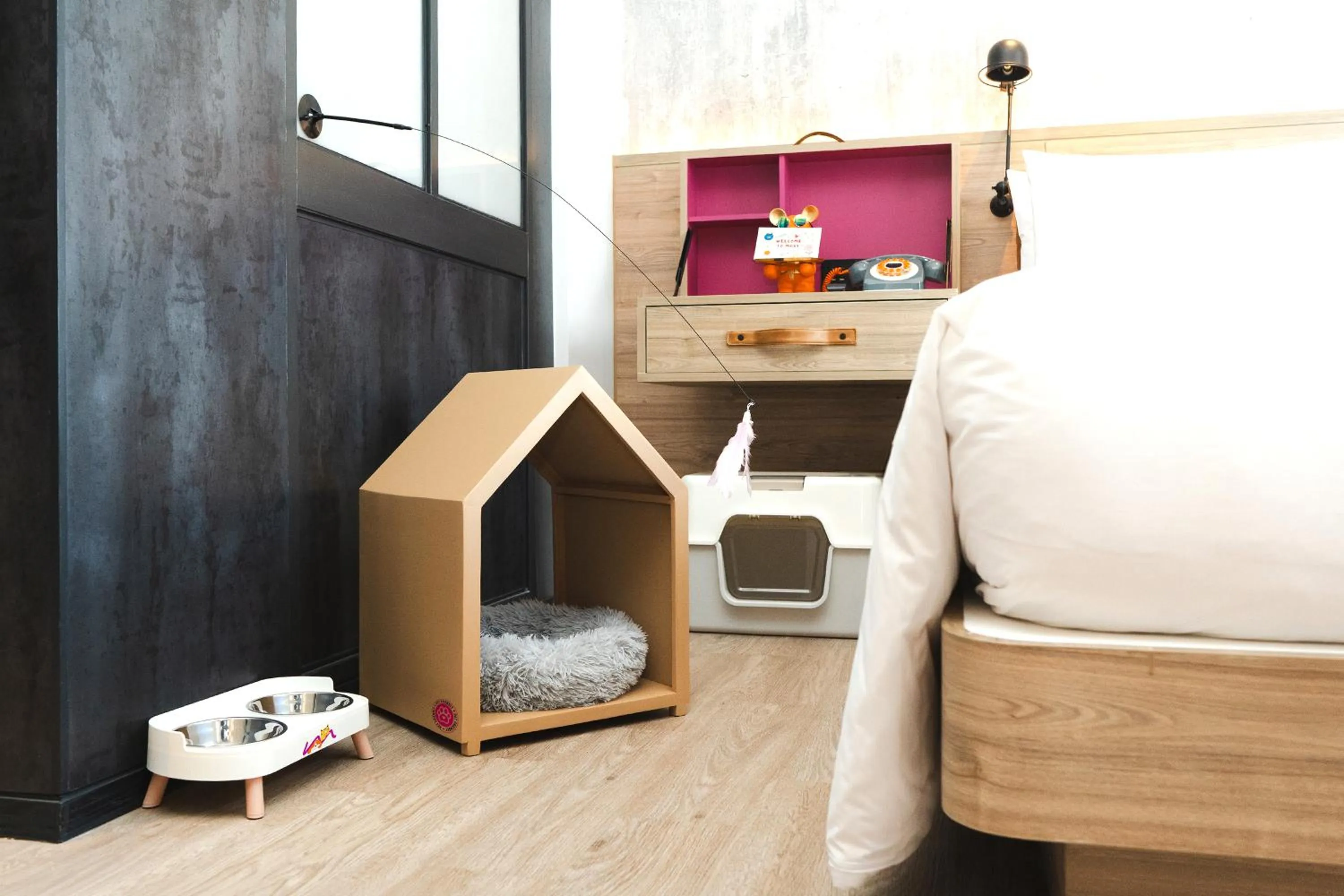 pet friendly, Bed in Moxy Bangkok Ratchaprasong by Marriott