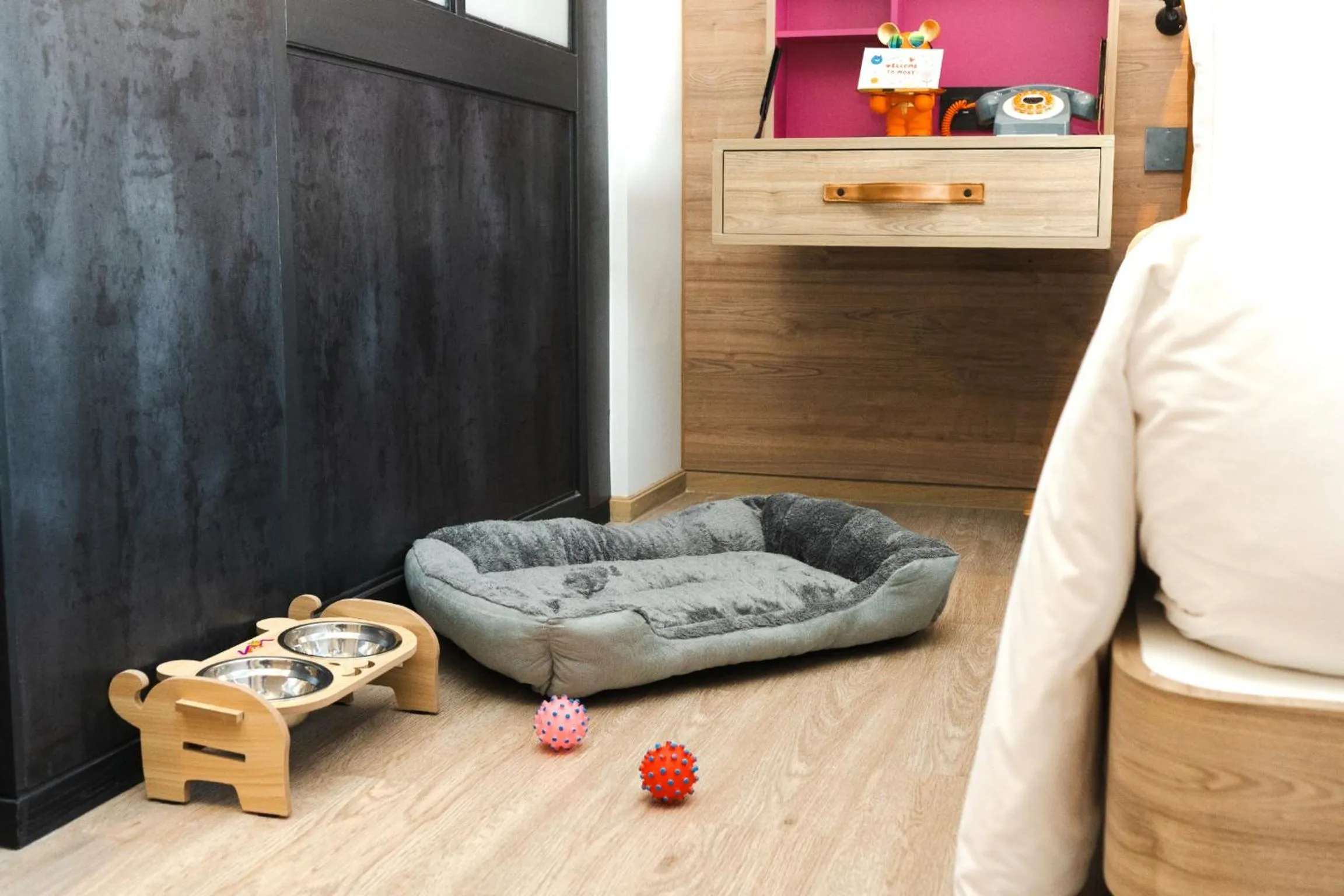 pet friendly, Bed in Moxy Bangkok Ratchaprasong by Marriott