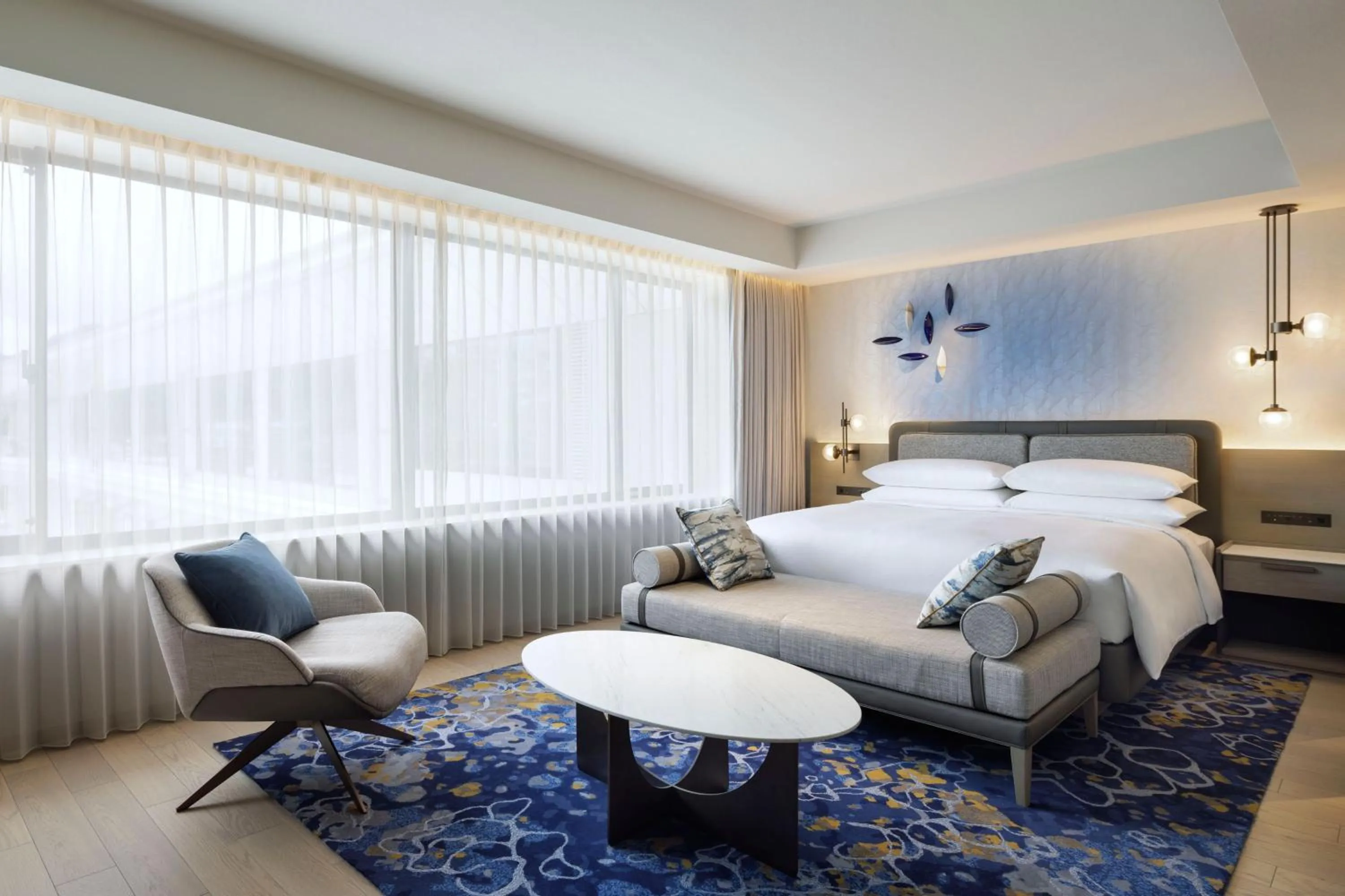 Lounge or bar, Bed in Nagasaki Marriott Hotel