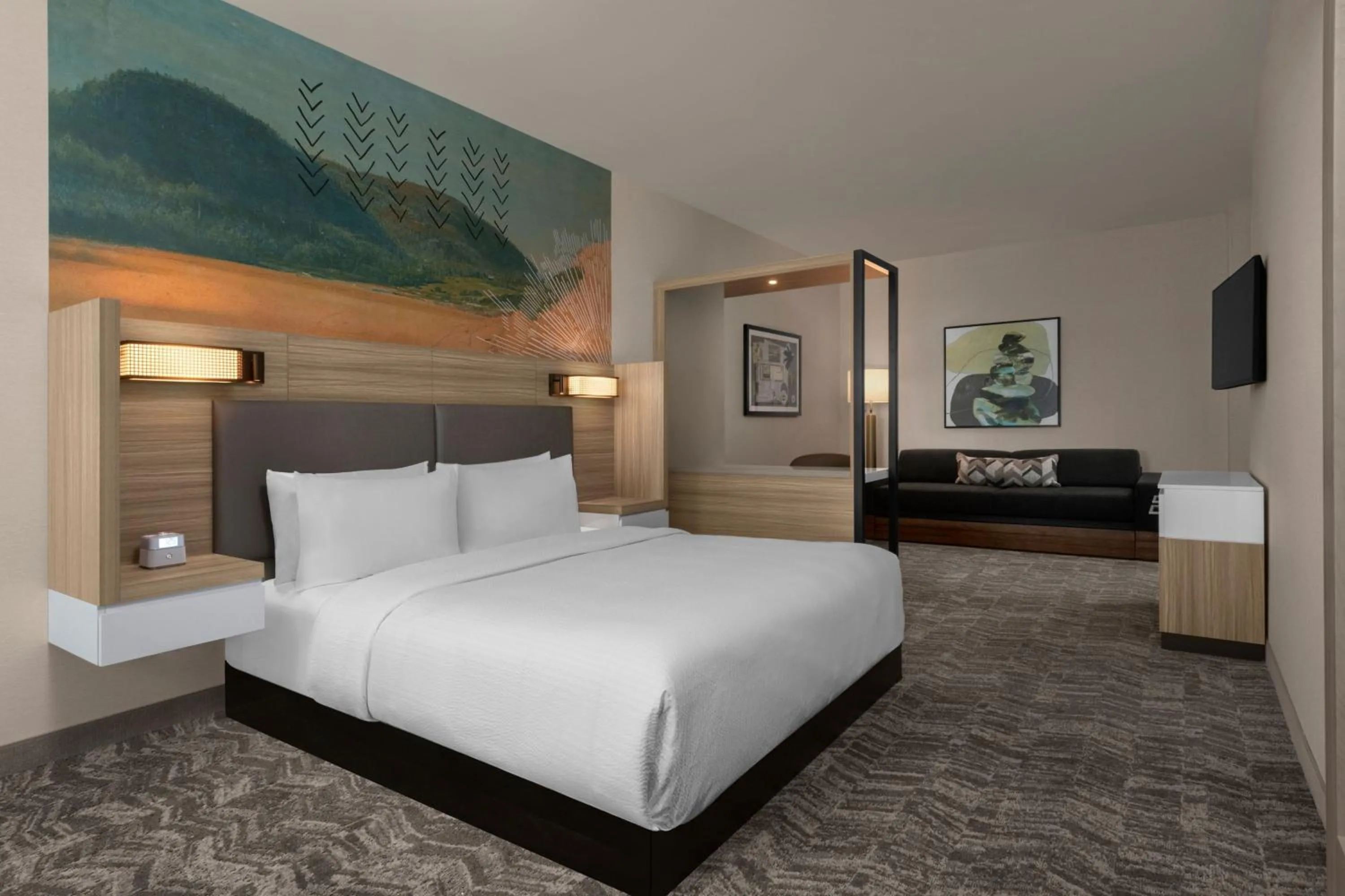 Bedroom, Bed in SpringHill Suites by Marriott Chula Vista Eastlake