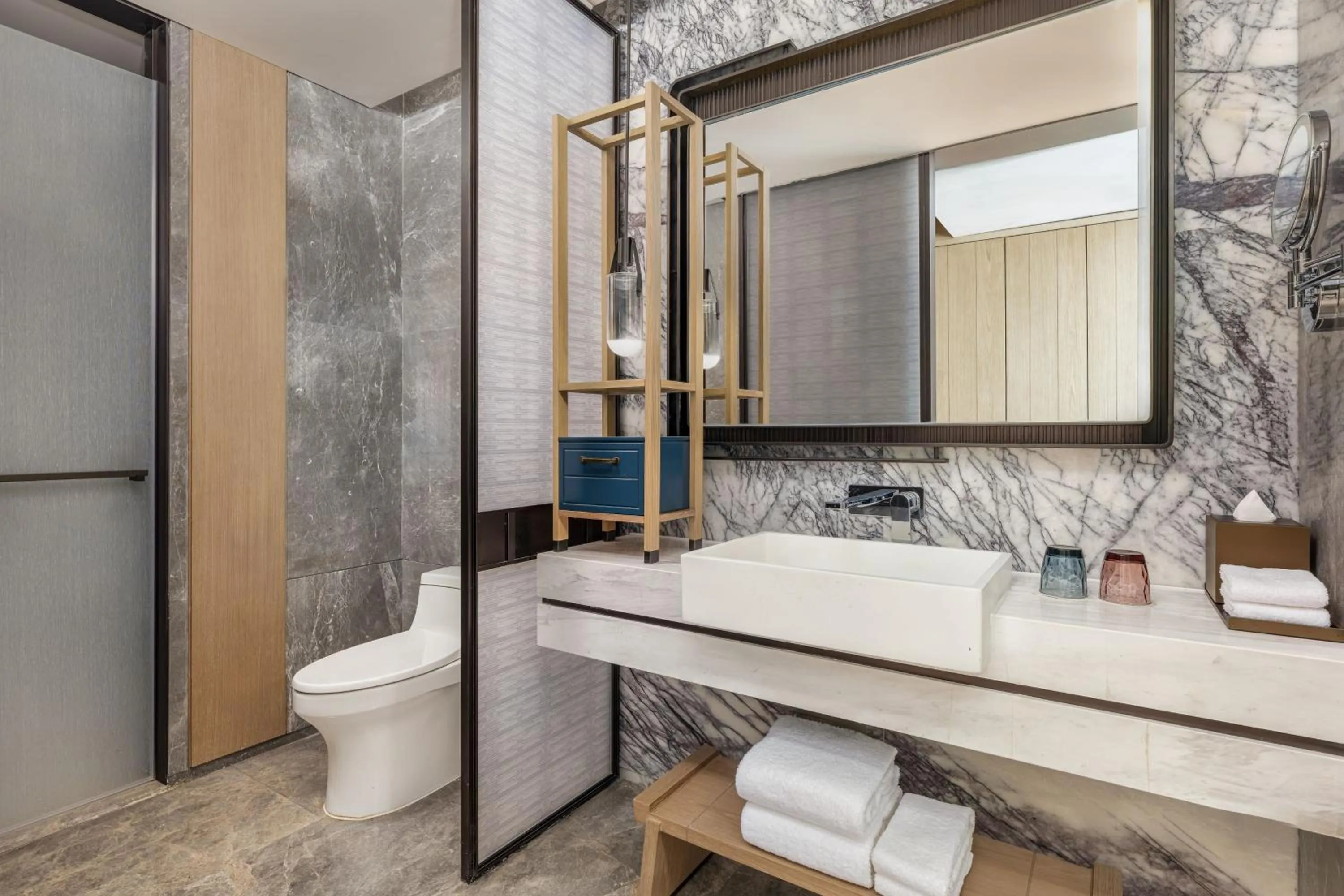 Bathroom in Qingdao Marriott Hotel Jiaozhou