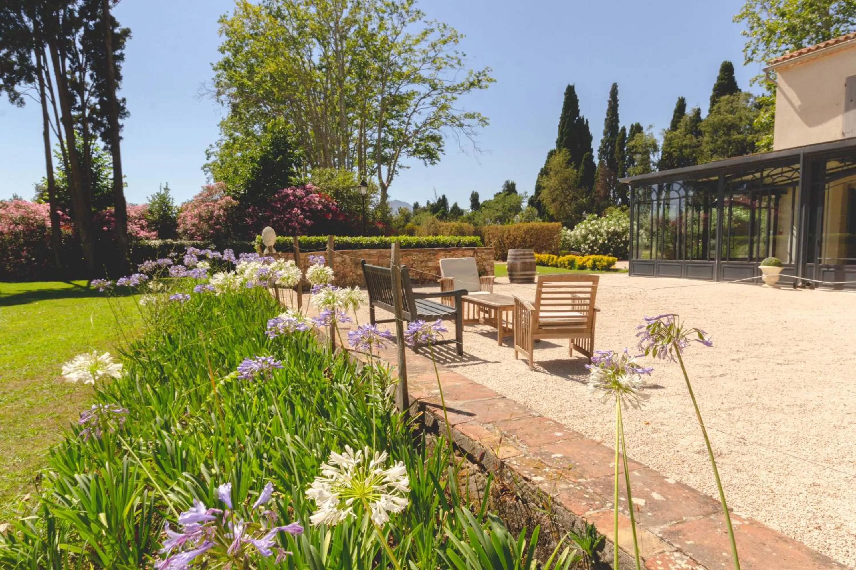 Garden in Domaine de la Baratonne