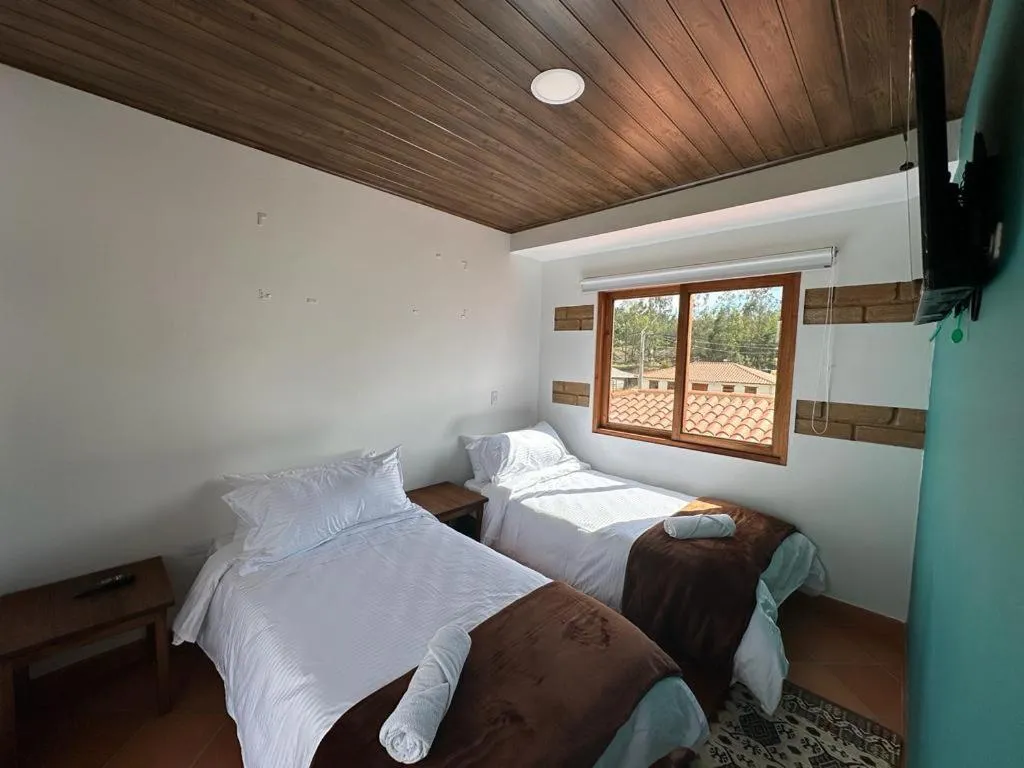 Double or Twin Room with Balcony in Hotel Pliosaurio Campestre