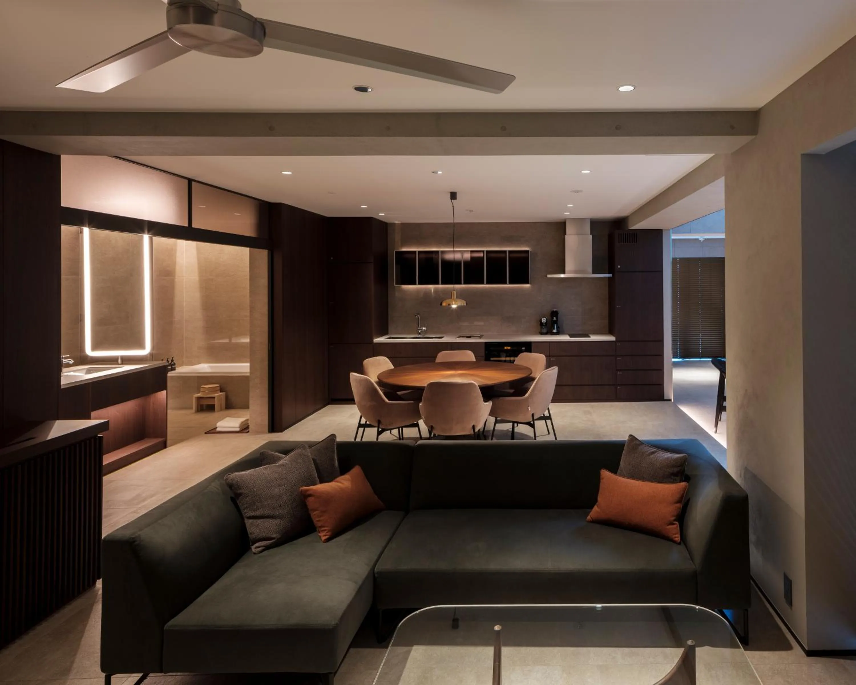 Dining area in NOT A HOTEL FUKUOKA