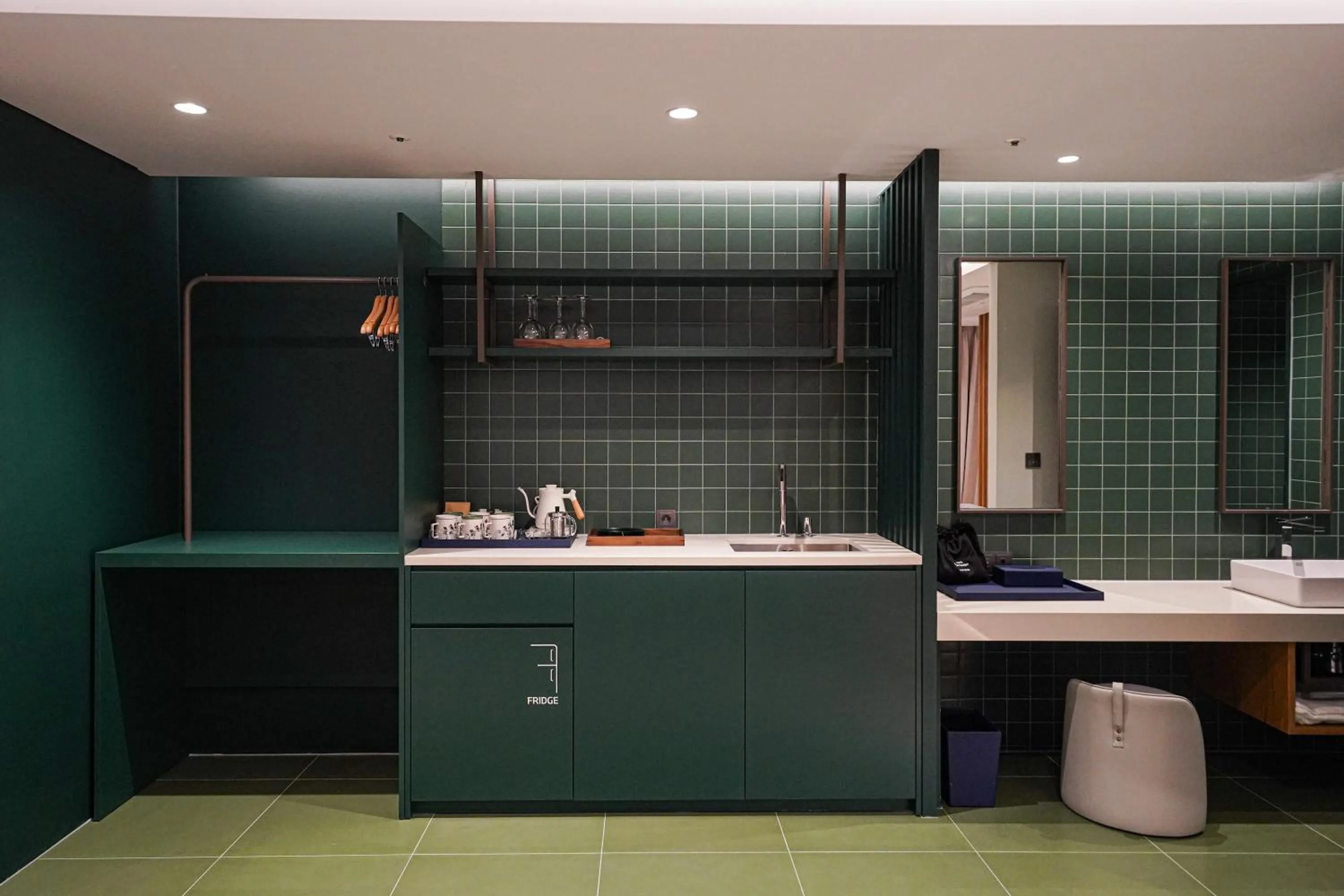 Kitchen or kitchenette in Hotel Ground27