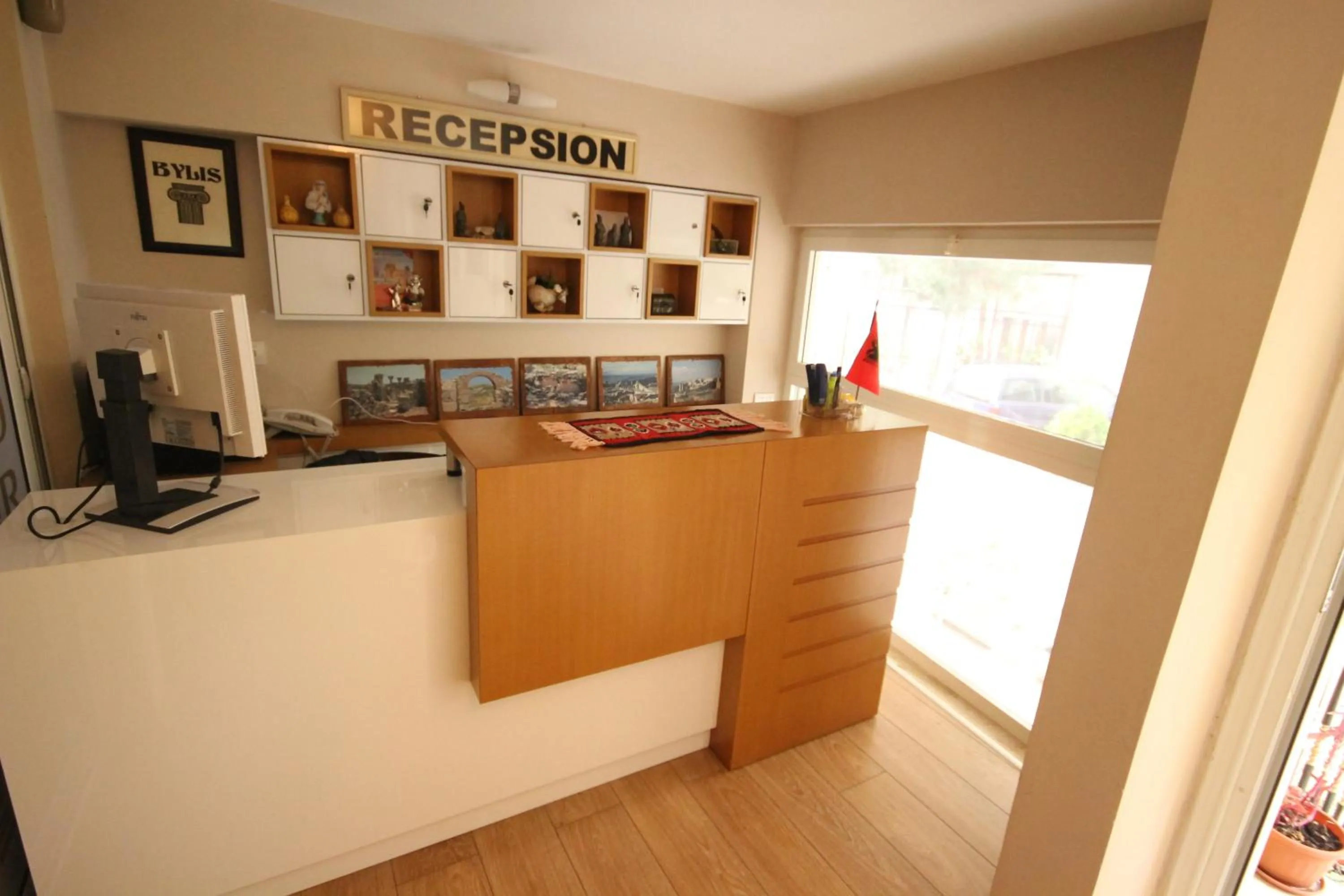 Lobby or reception in Hotel Bylis