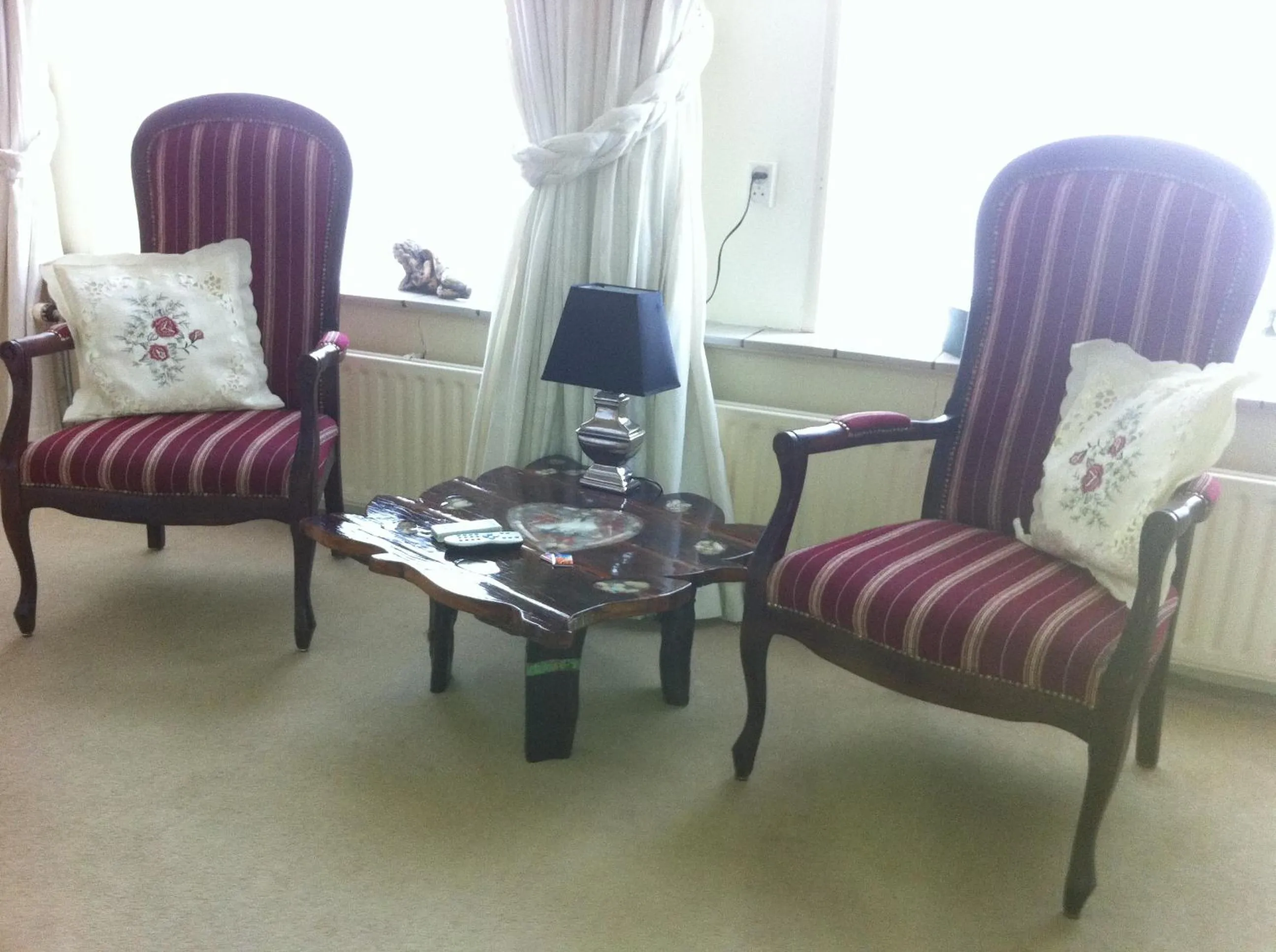 Seating area in Hotel Centraal