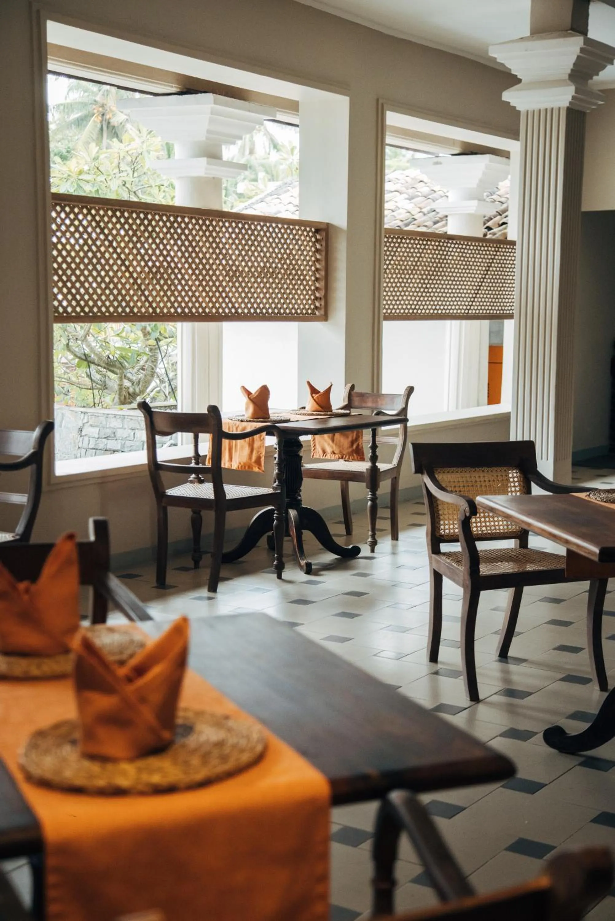 Seating area in Neevana Hotel Hikkaduwa