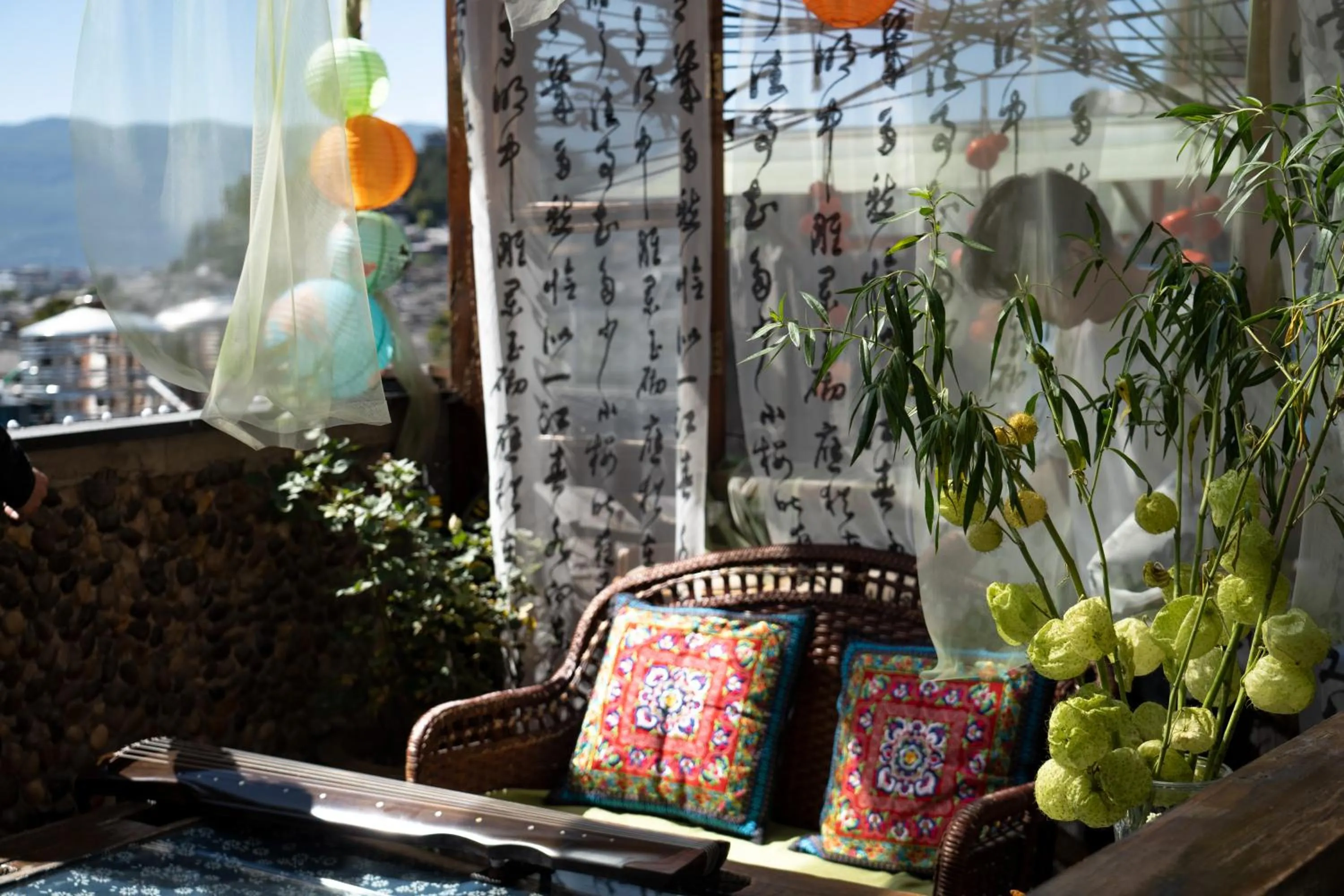 Garden view in Lijiang Ancient City View Inn