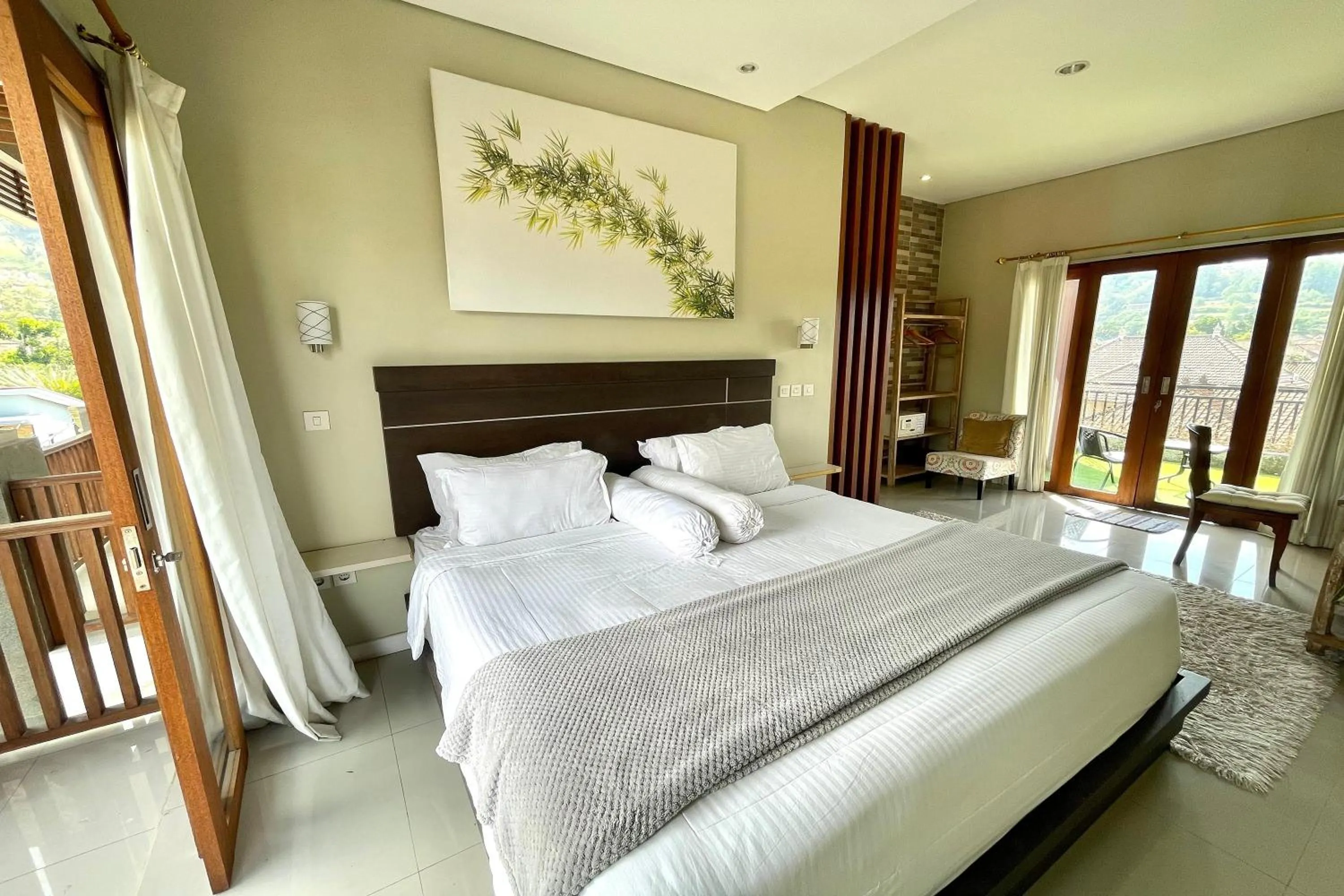 Bed in Double U Camp and Villa