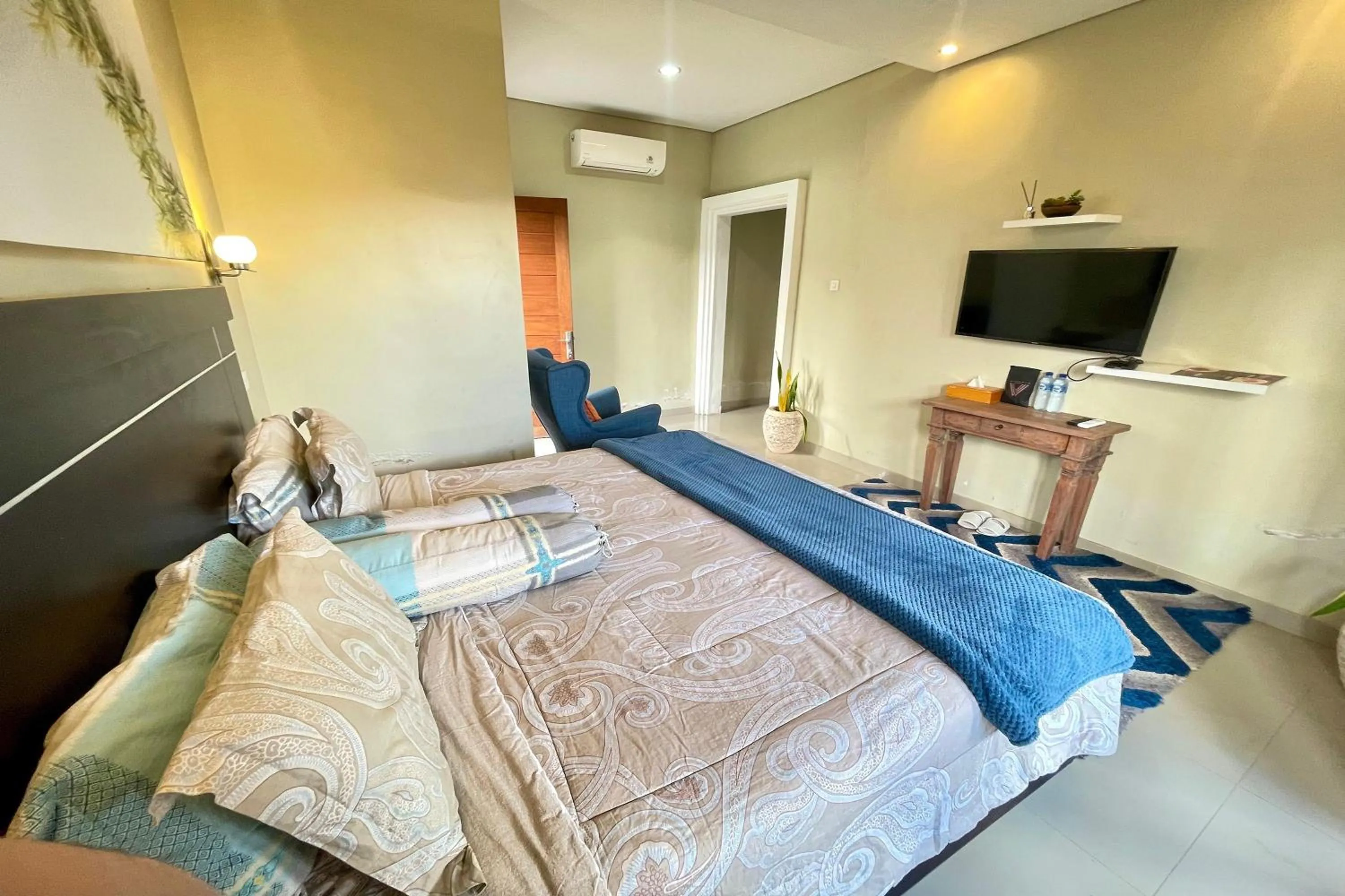 Bed in Double U Camp and Villa