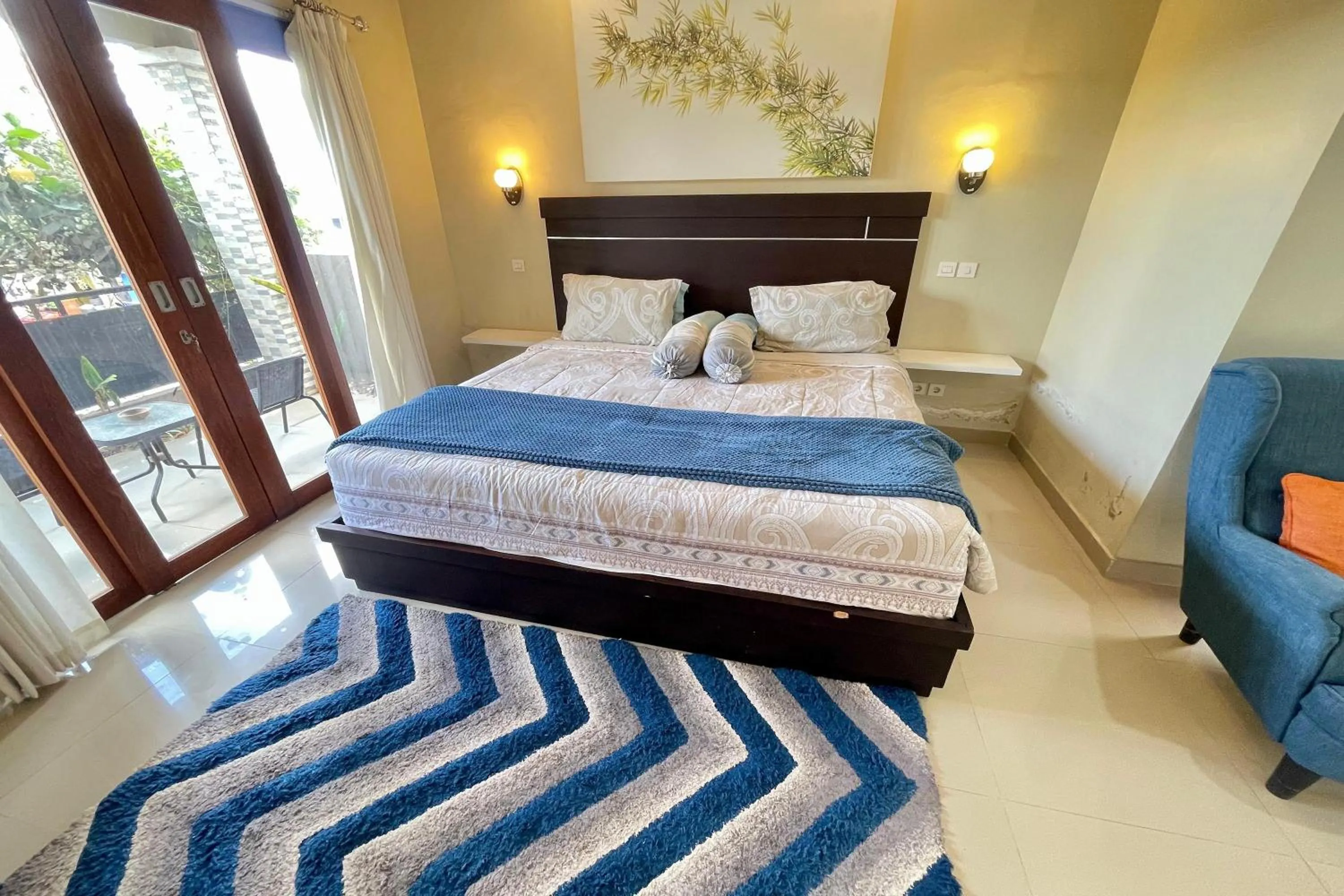 Bed in Double U Camp and Villa