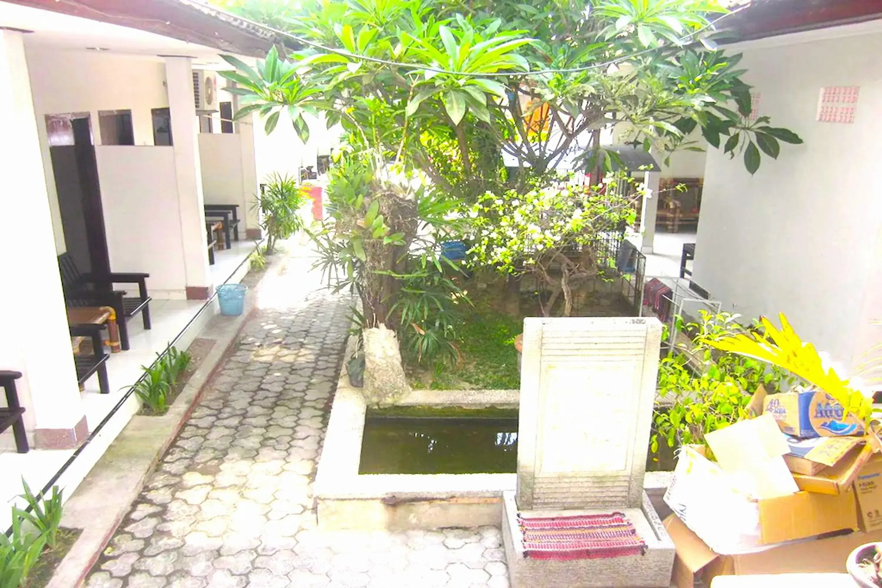 Garden view in Hotel Warta Dua Garden view in Hotel Warta Dua