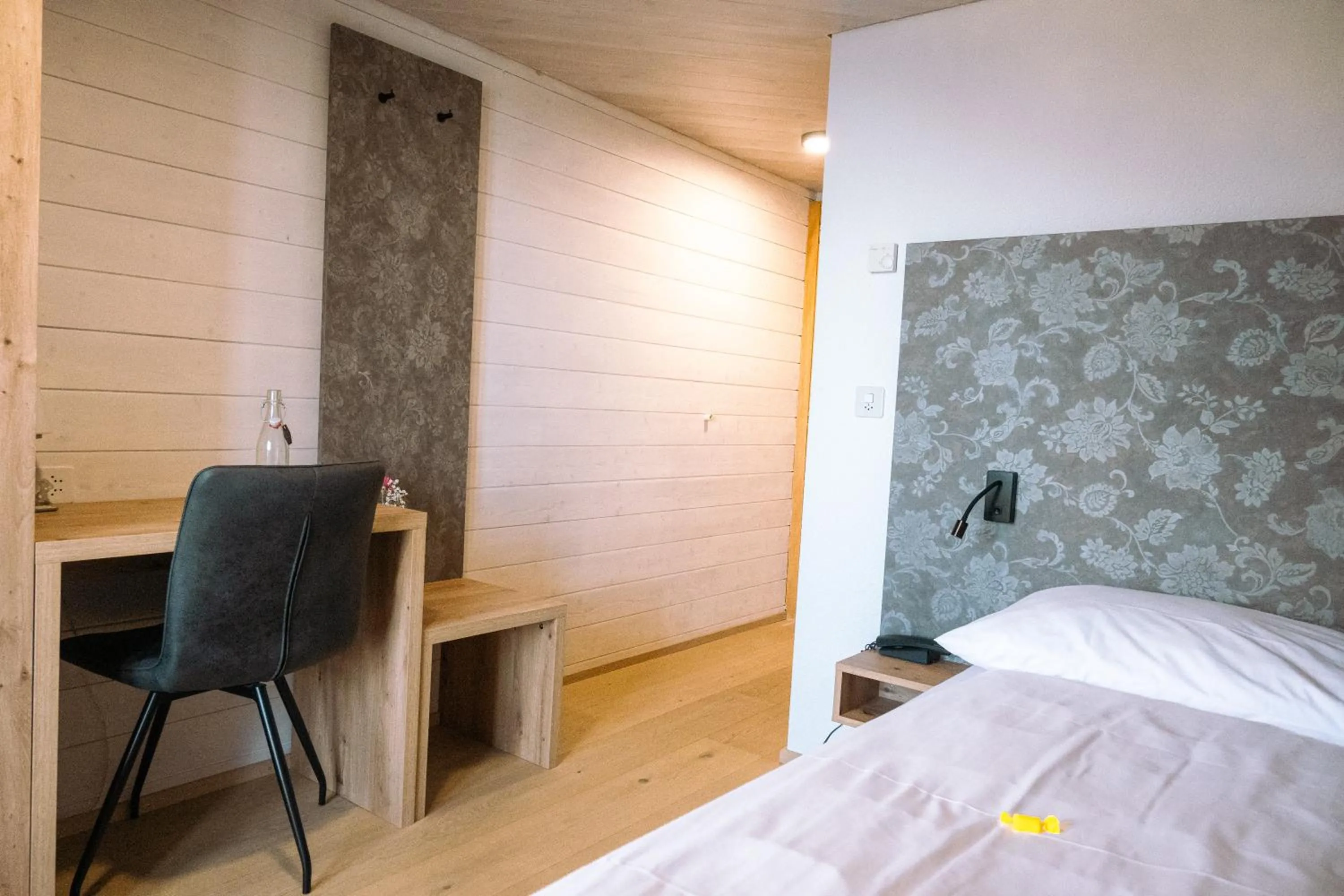 Bed in Hotel Aletsch