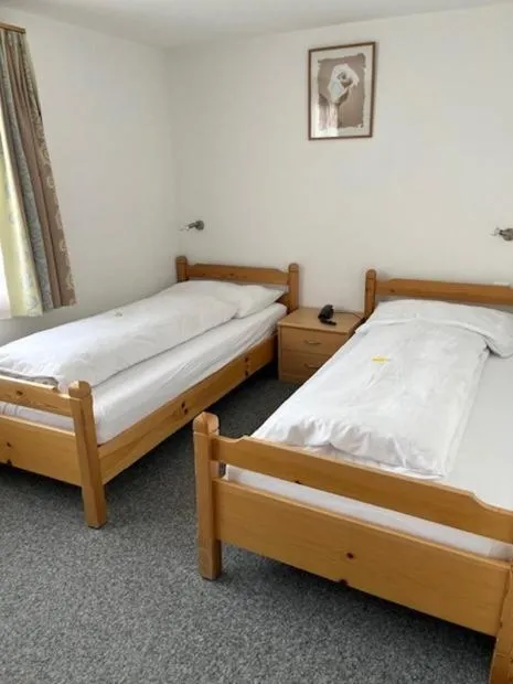 Bed in Hotel Aletsch