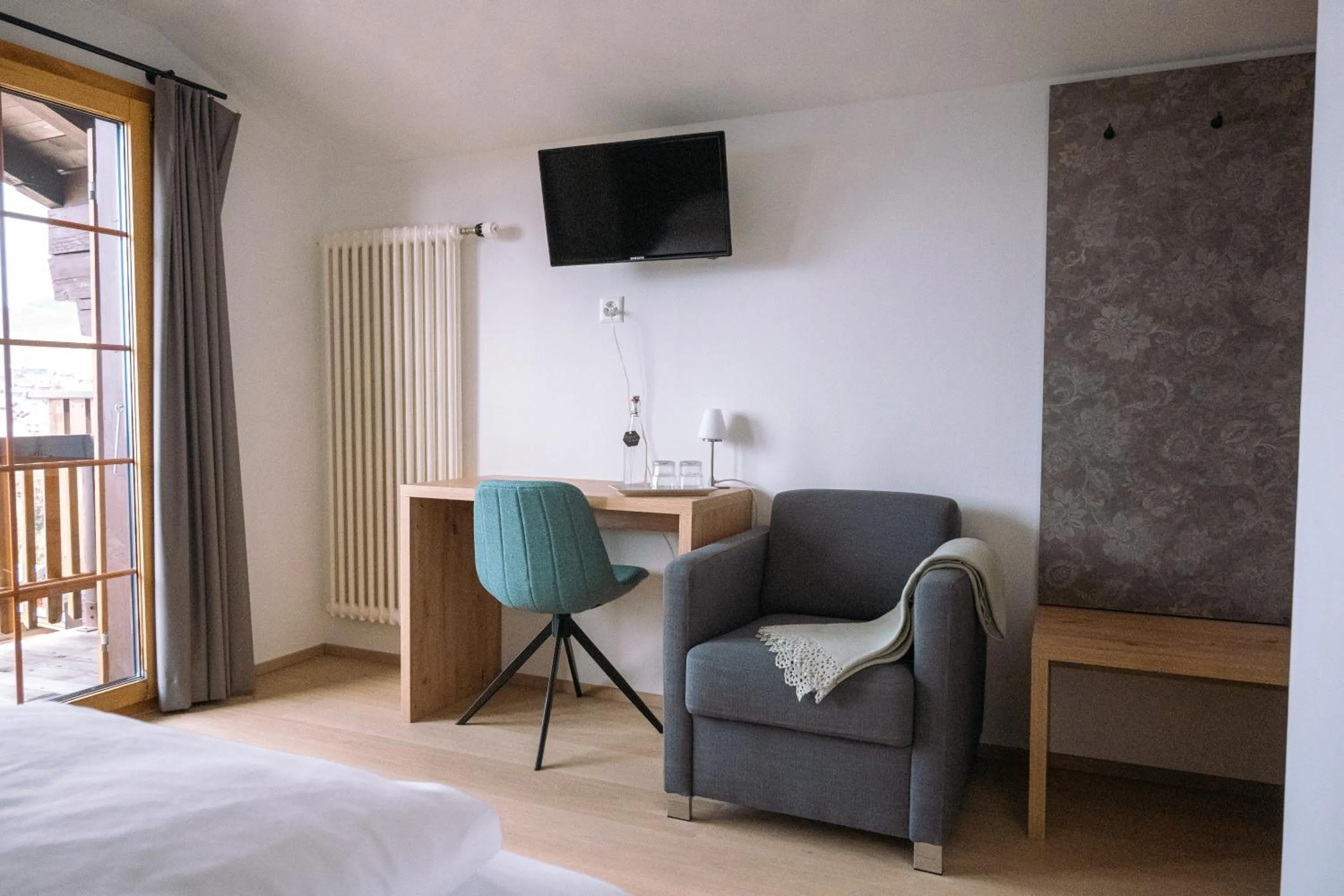 Bed in Hotel Aletsch