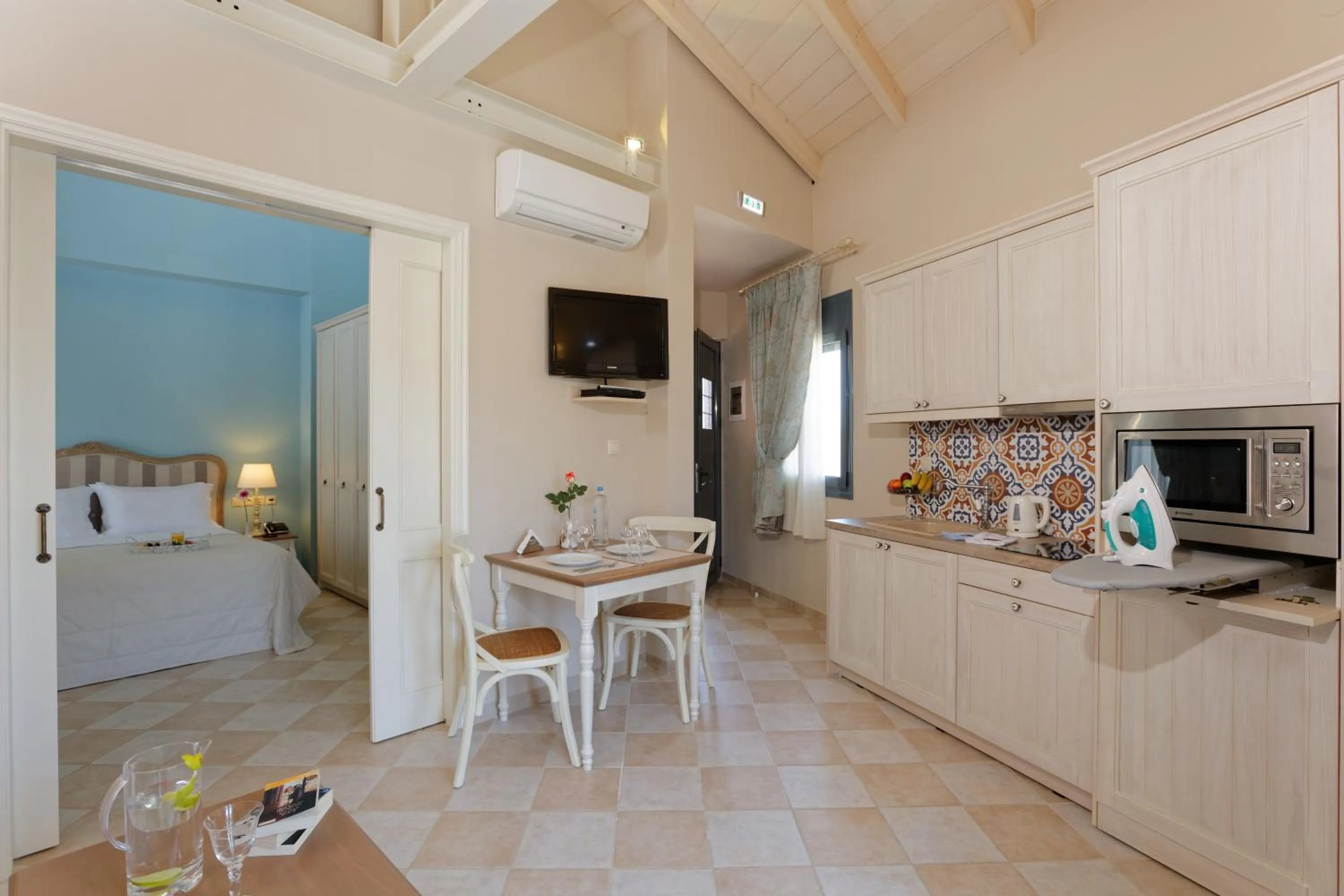 Living room in Ionia Suites