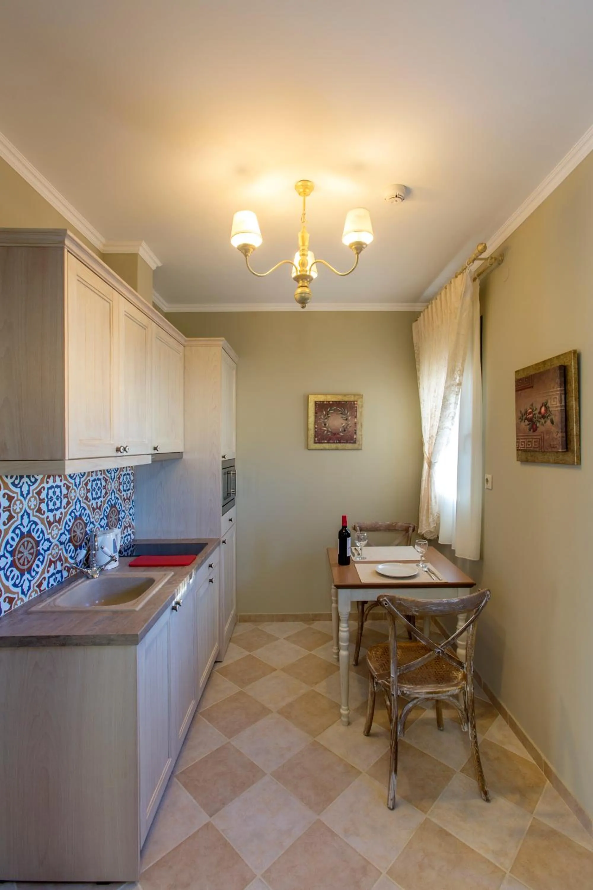 Kitchen or kitchenette in Ionia Suites
