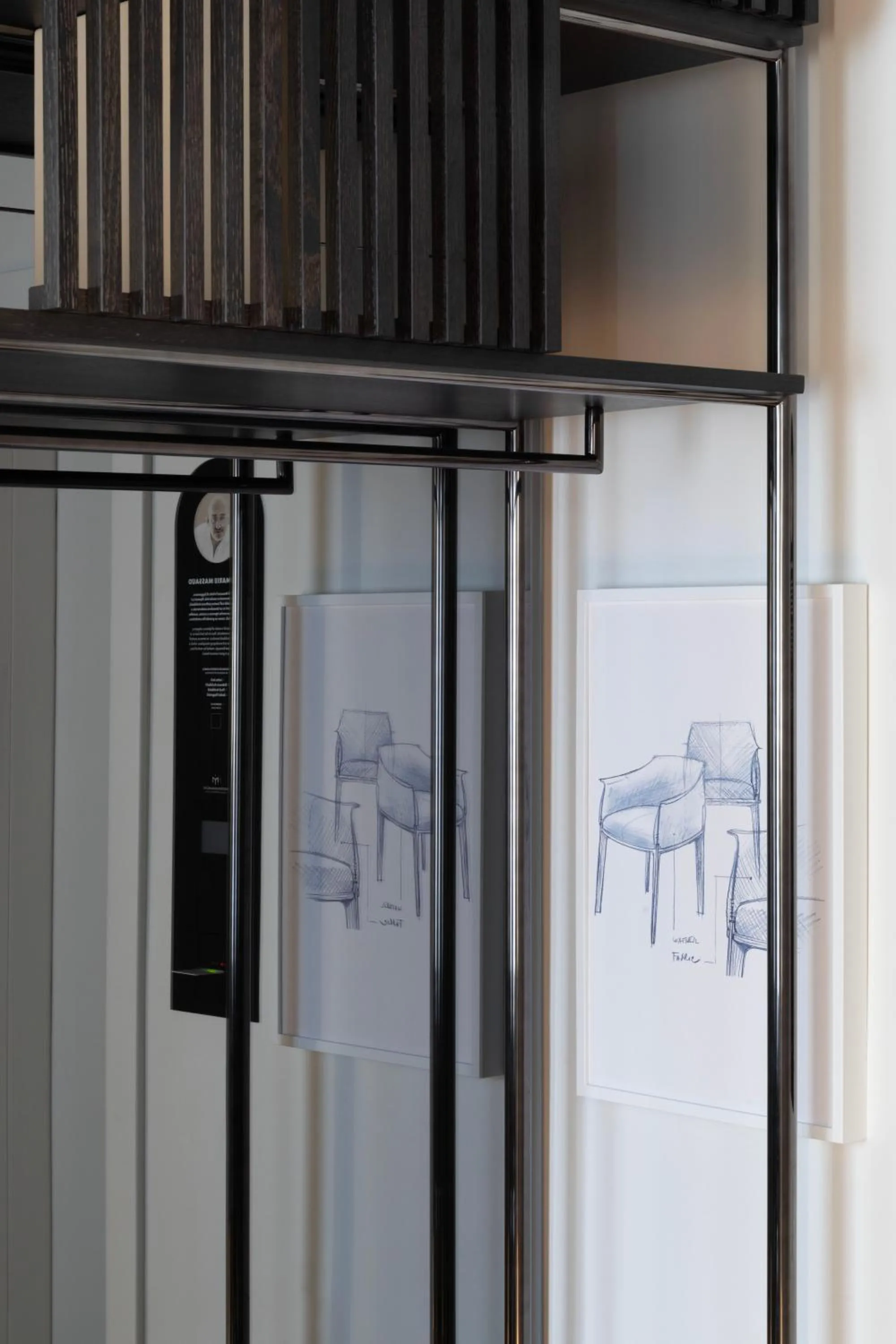 Decorative detail in Interno Marche Design Experience Hotel