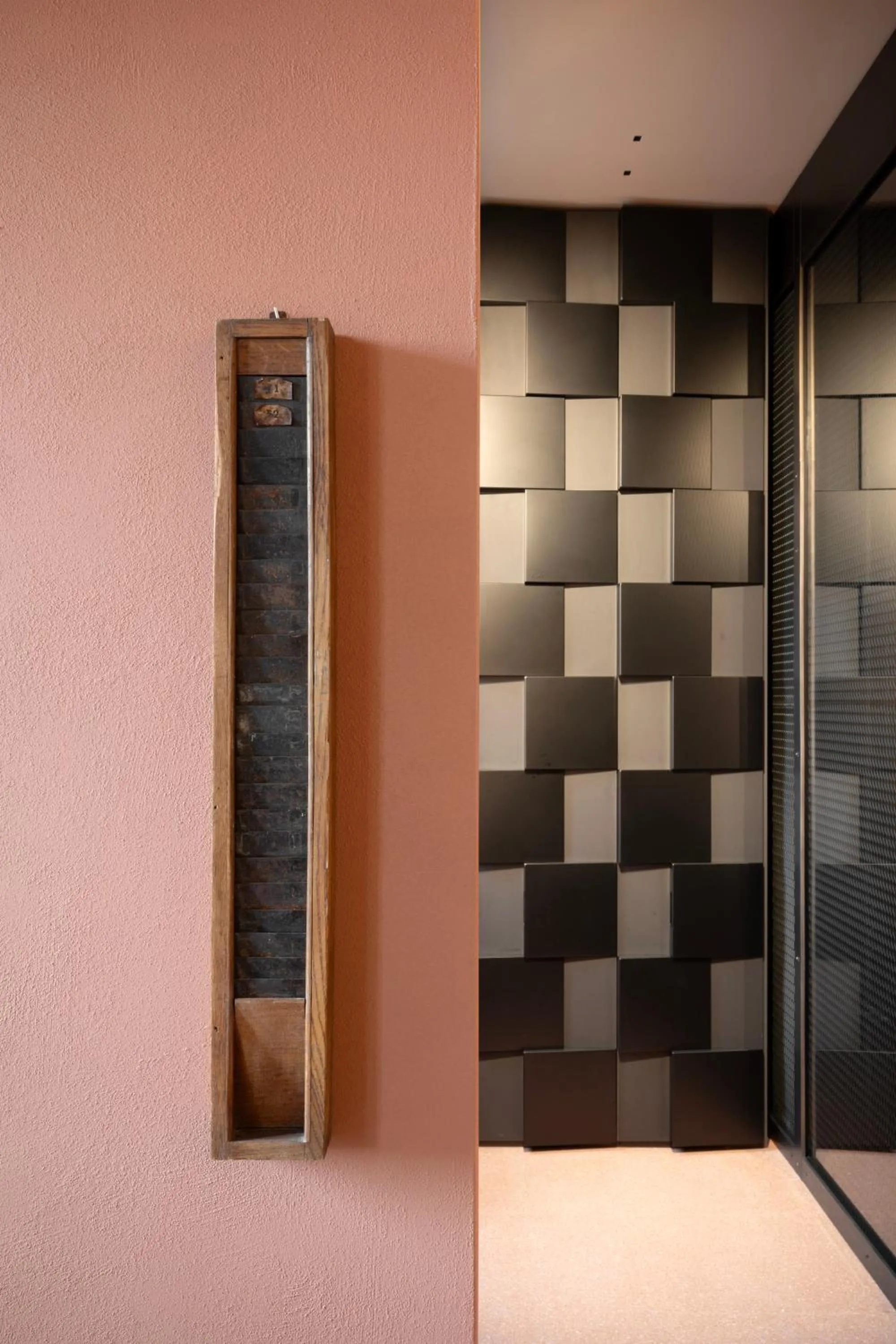 Decorative detail in Interno Marche Design Experience Hotel