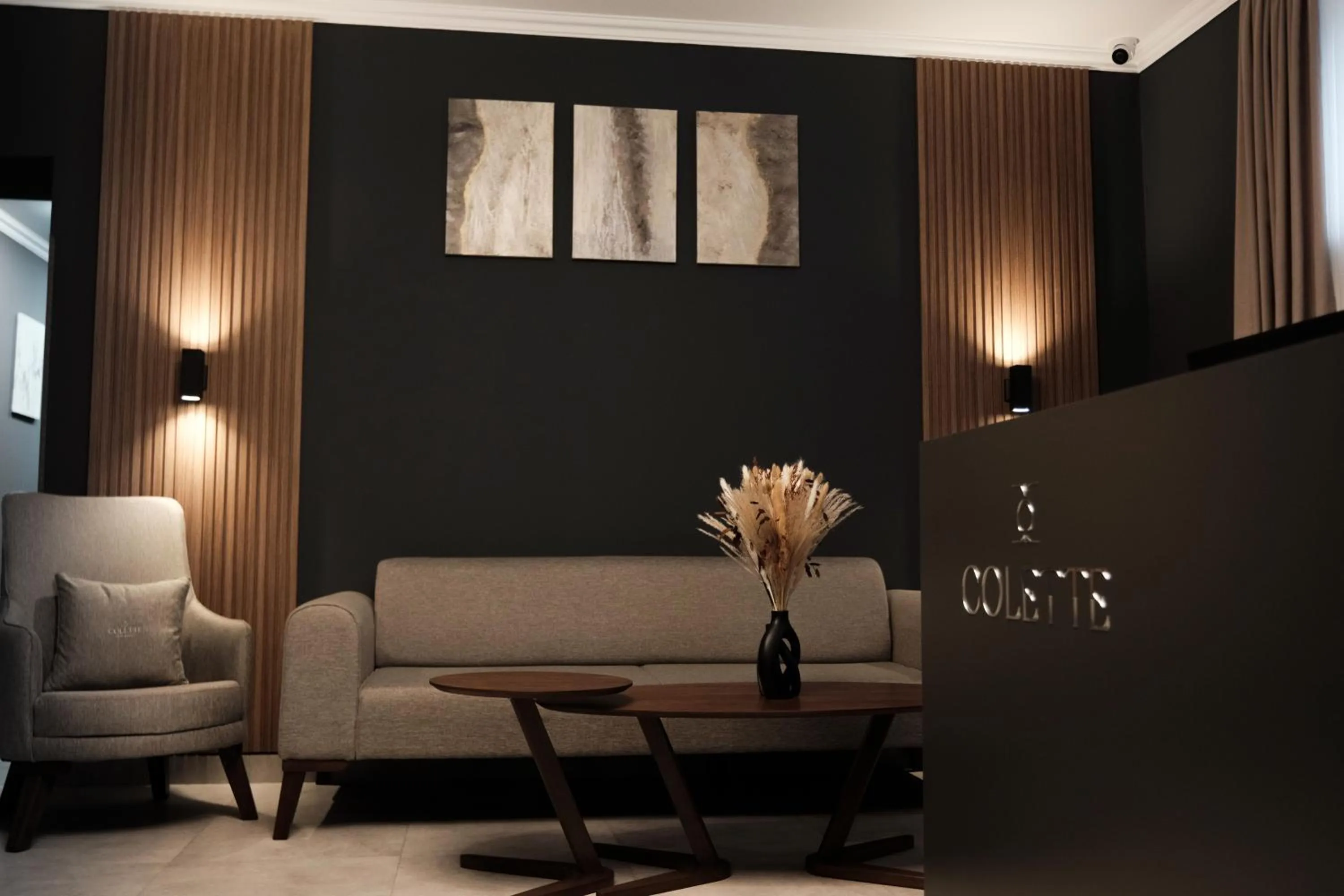 Communal lounge/ TV room in Colette Hotel