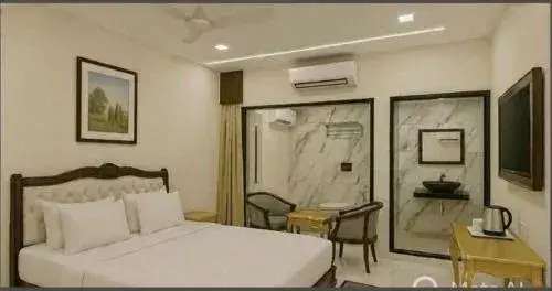 Twin Room with City View in Mangal Hotel & Resorts Pool Twin Room with City View in Mangal Hotel & Resorts Pool