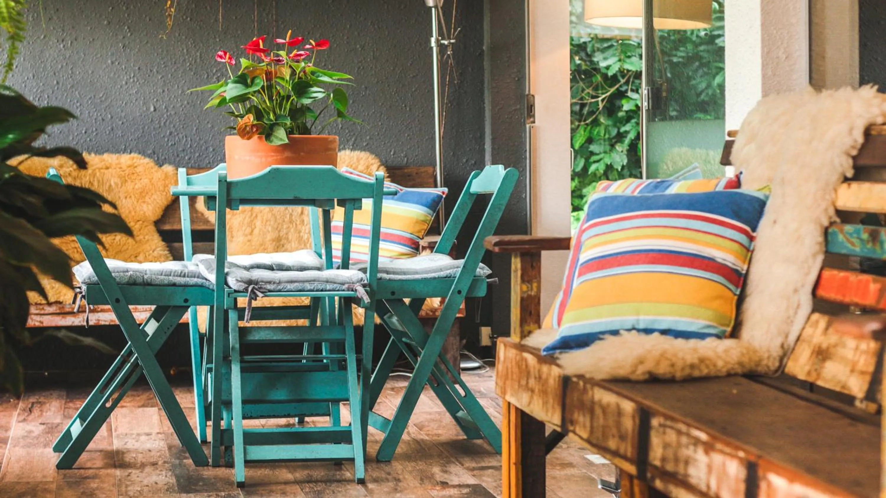 Inner courtyard view in Work Hotel Design