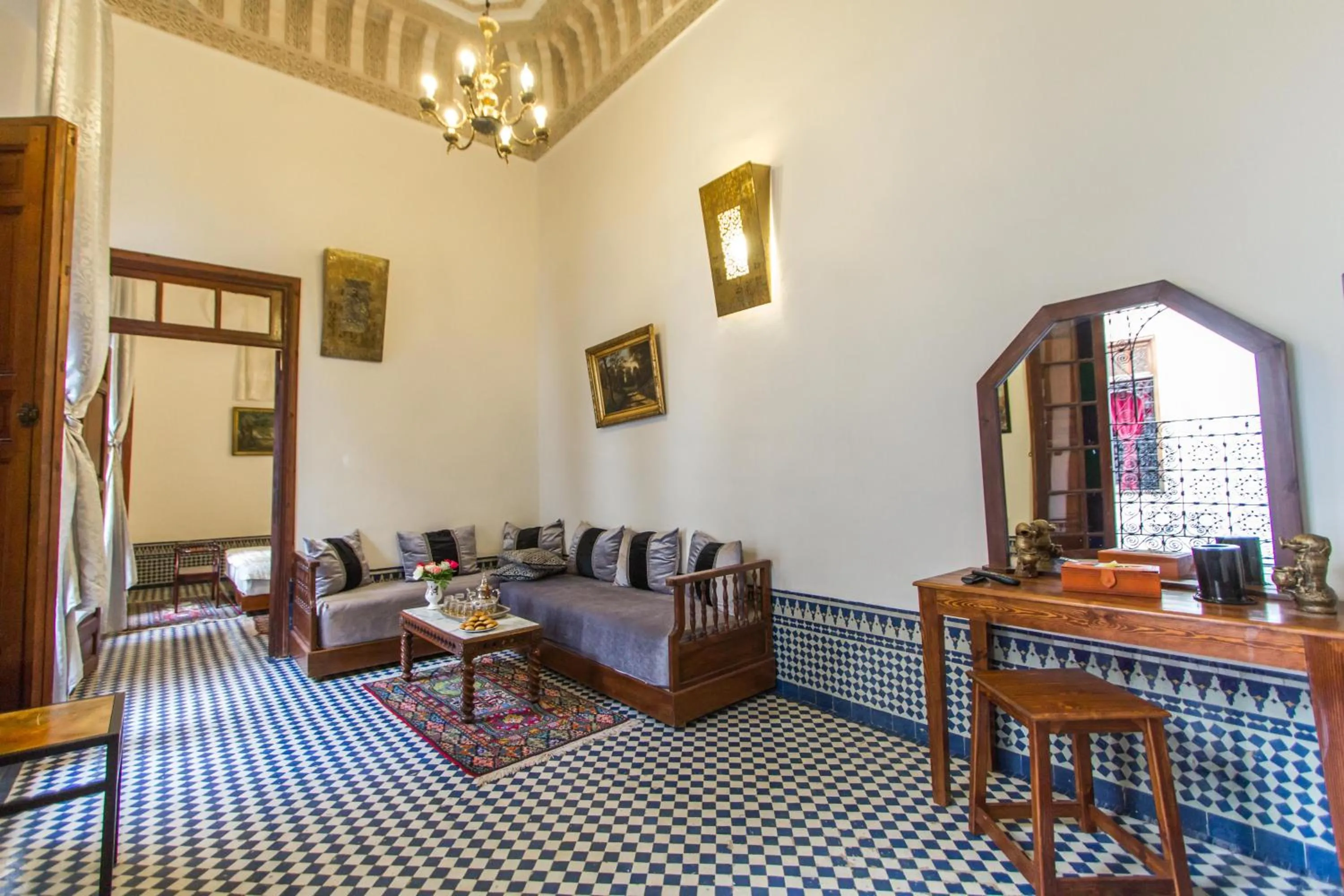 Living room in Riad Al Makan Fes & Spa