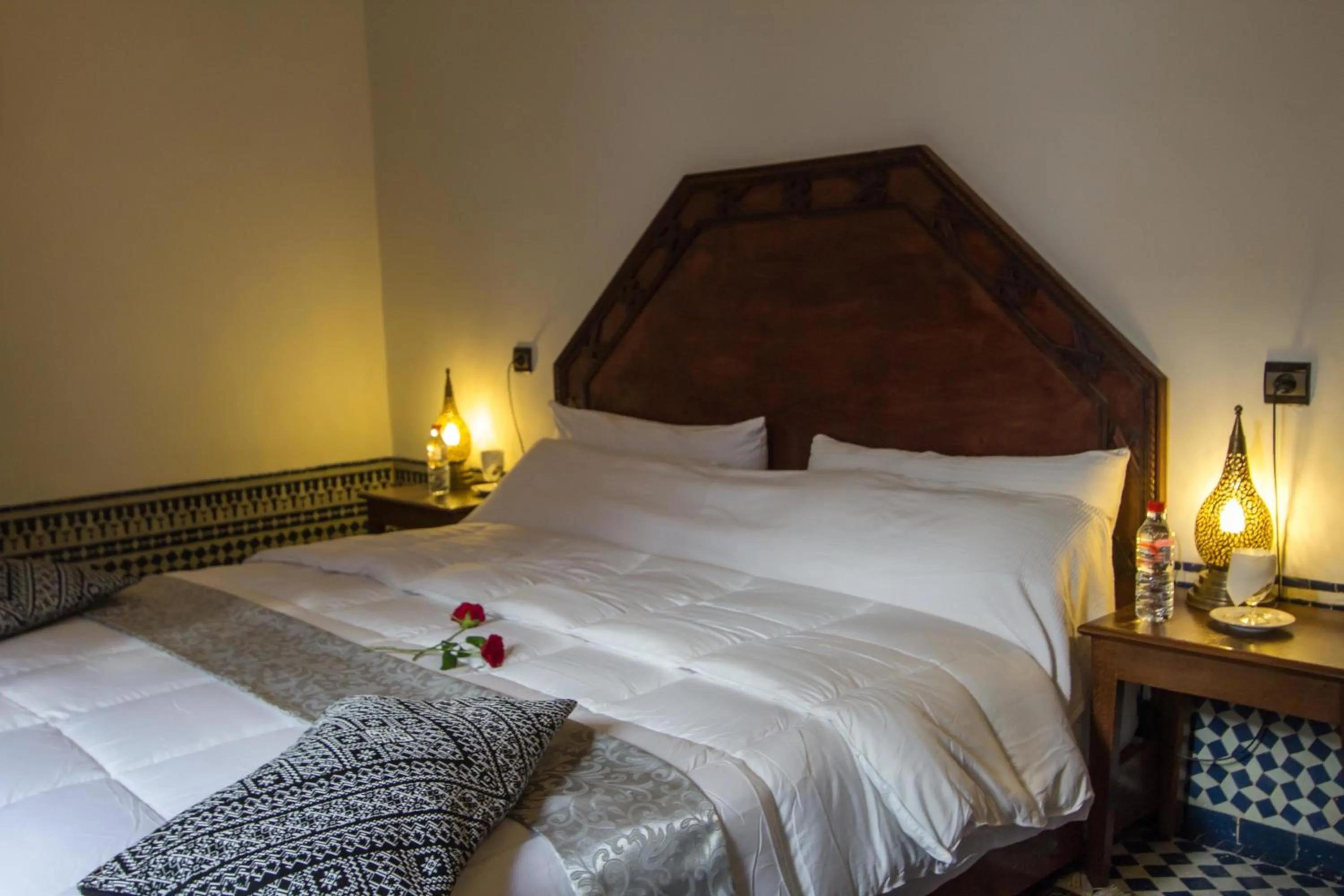 Bed in Riad Al Makan Fes & Spa
