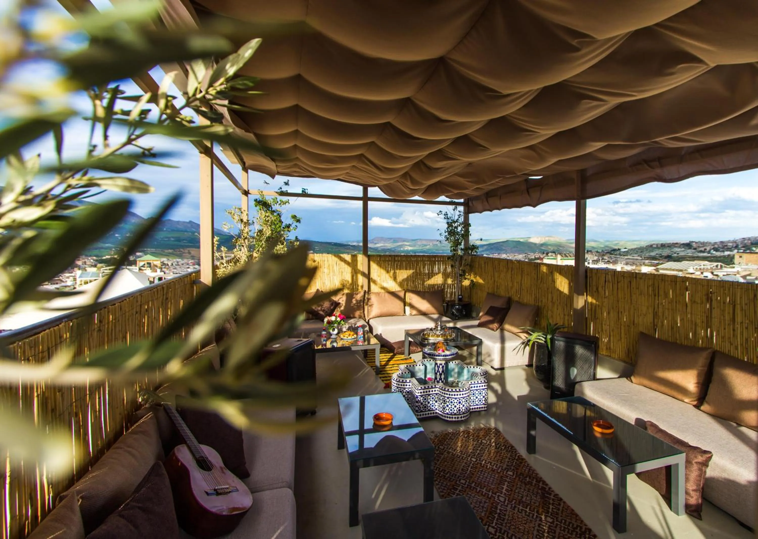 Balcony/Terrace in Riad Al Makan Fes & Spa