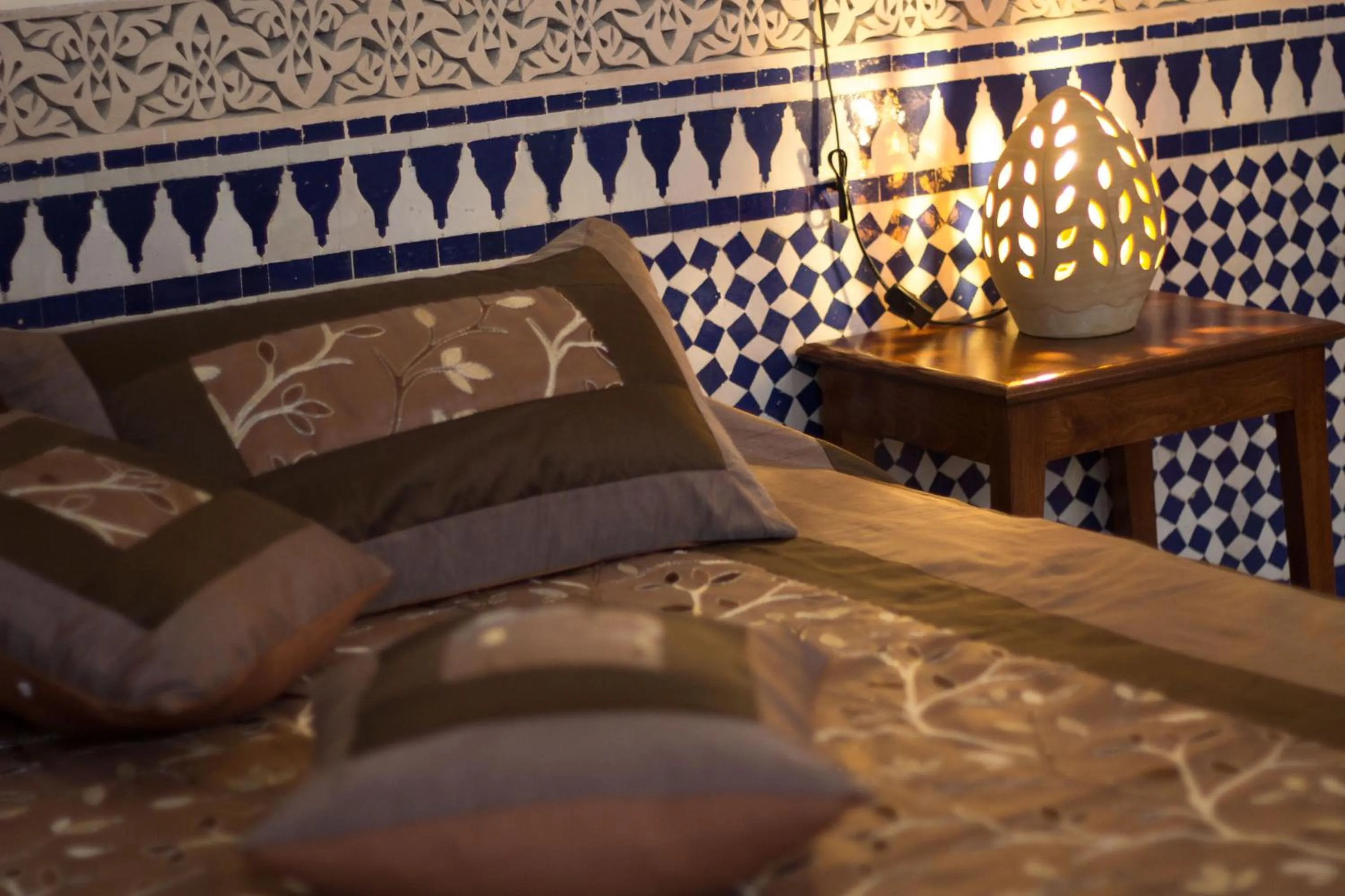 Bed in Riad Al Makan Fes & Spa