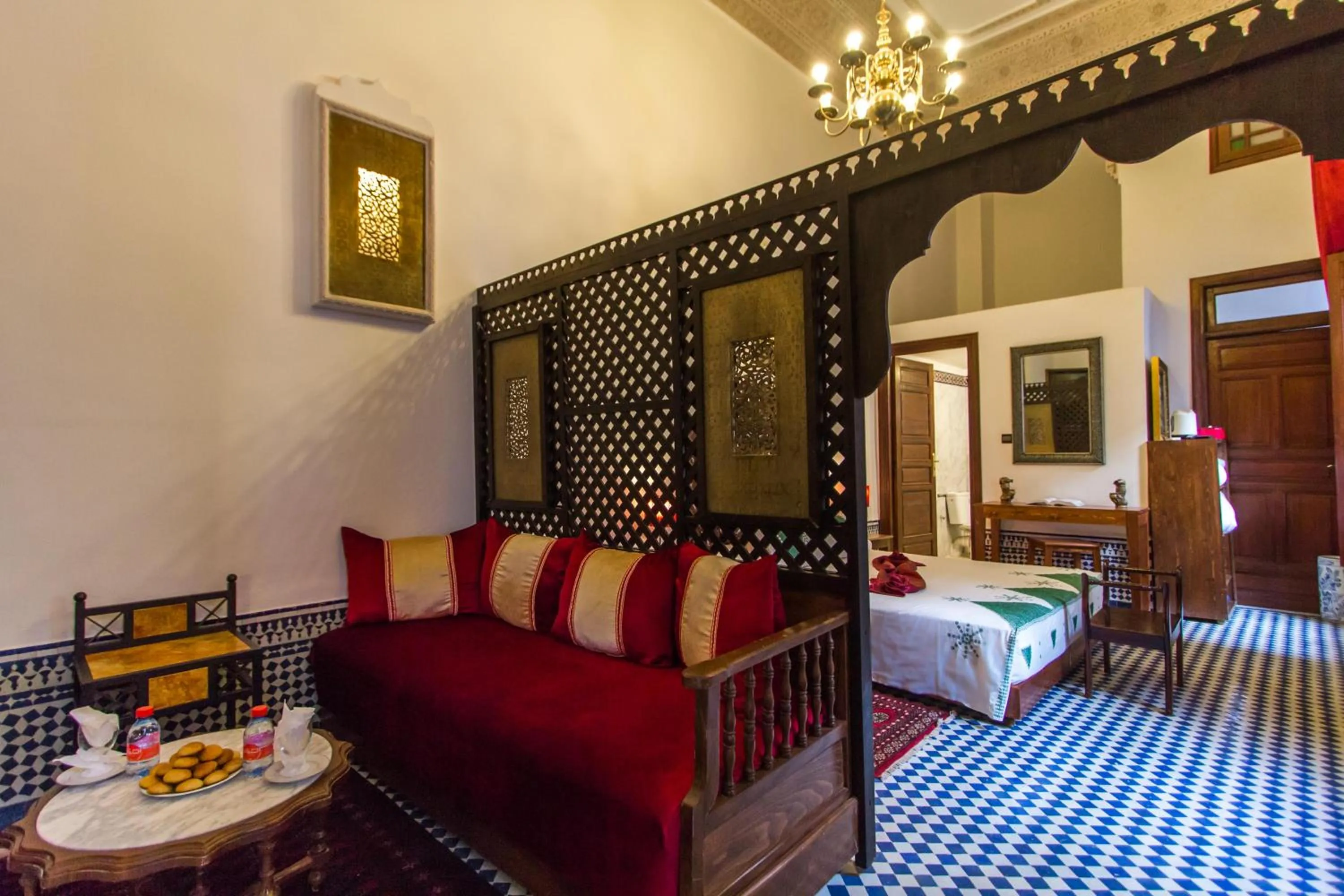 Bed in Riad Al Makan Fes & Spa
