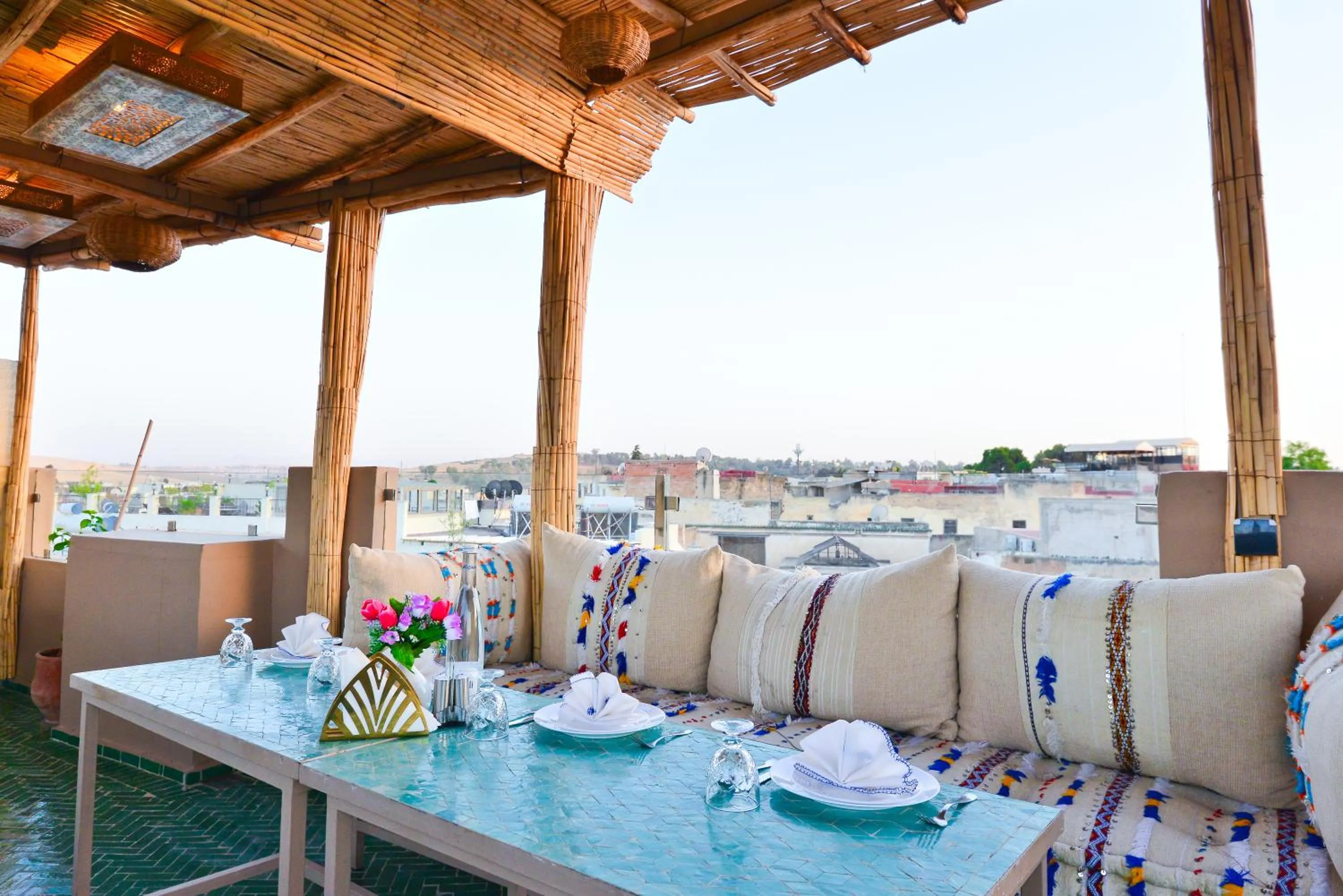 Balcony/Terrace in Riad Al Makan Fes & Spa