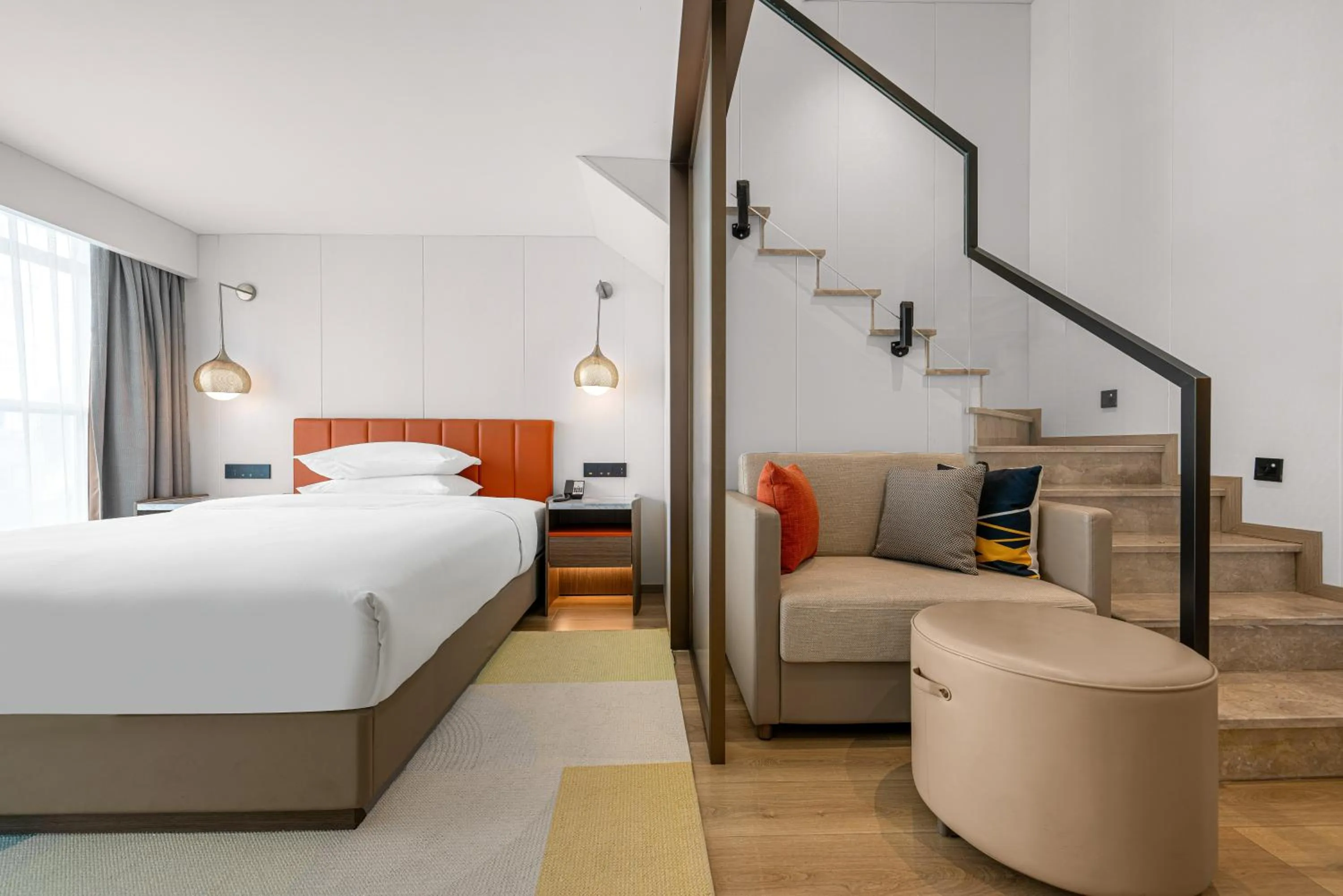 Bed in Home2 Suite by Hilton Chongqing South Bank