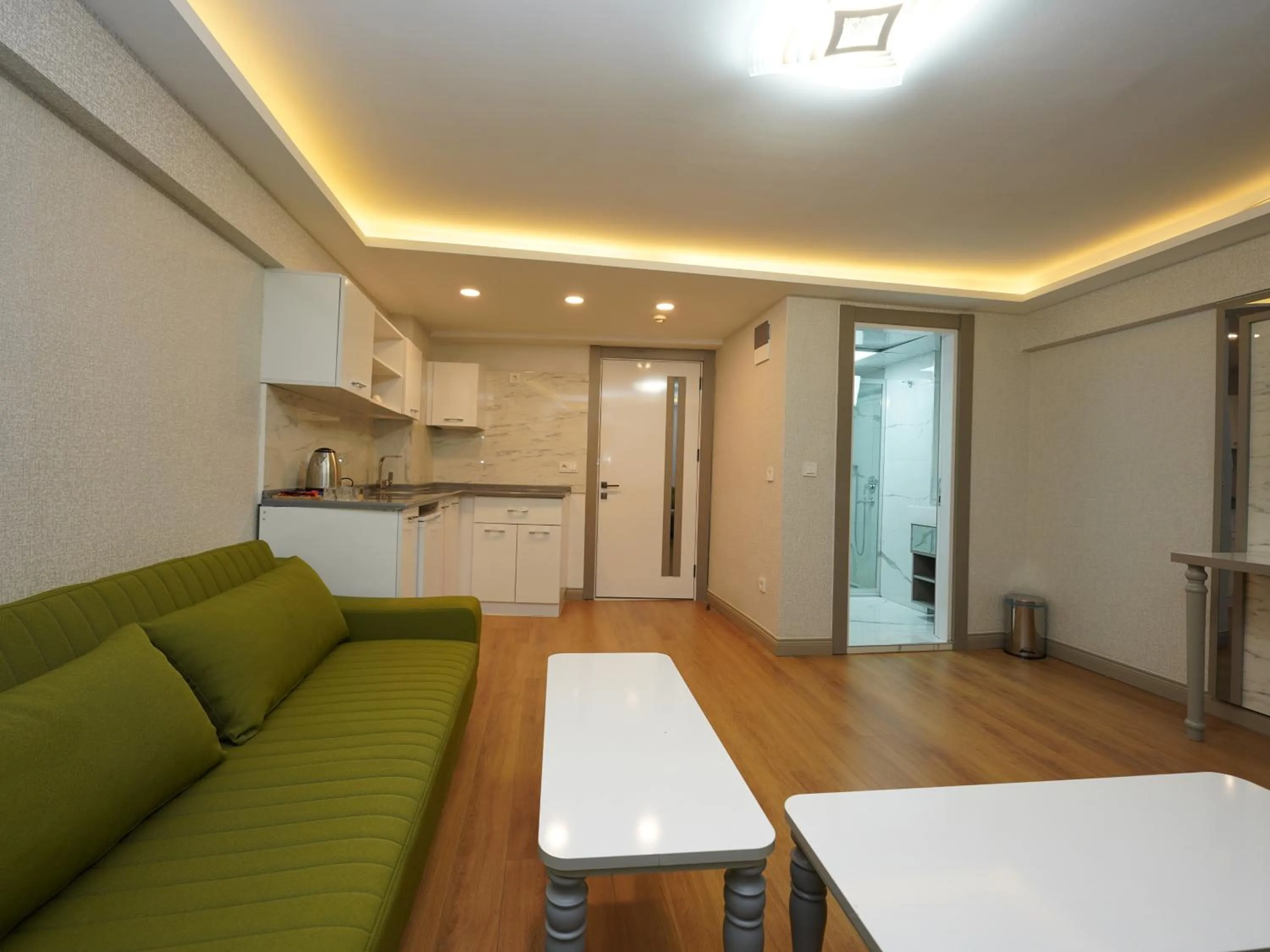 Kitchen or kitchenette in gazelle suites