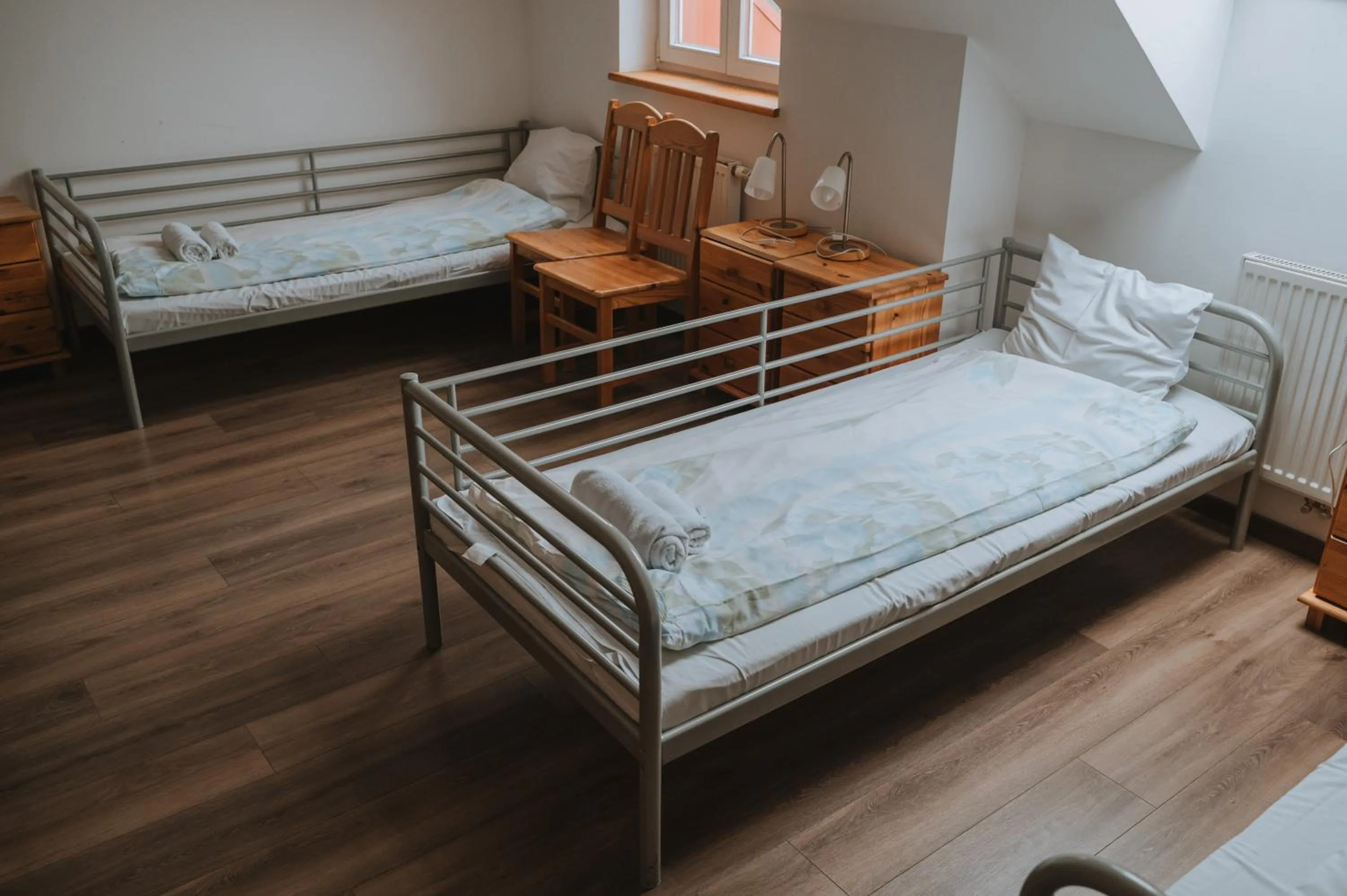 Bed in Pokoje Gościnne Domu Pielgrzyma w Supraślu