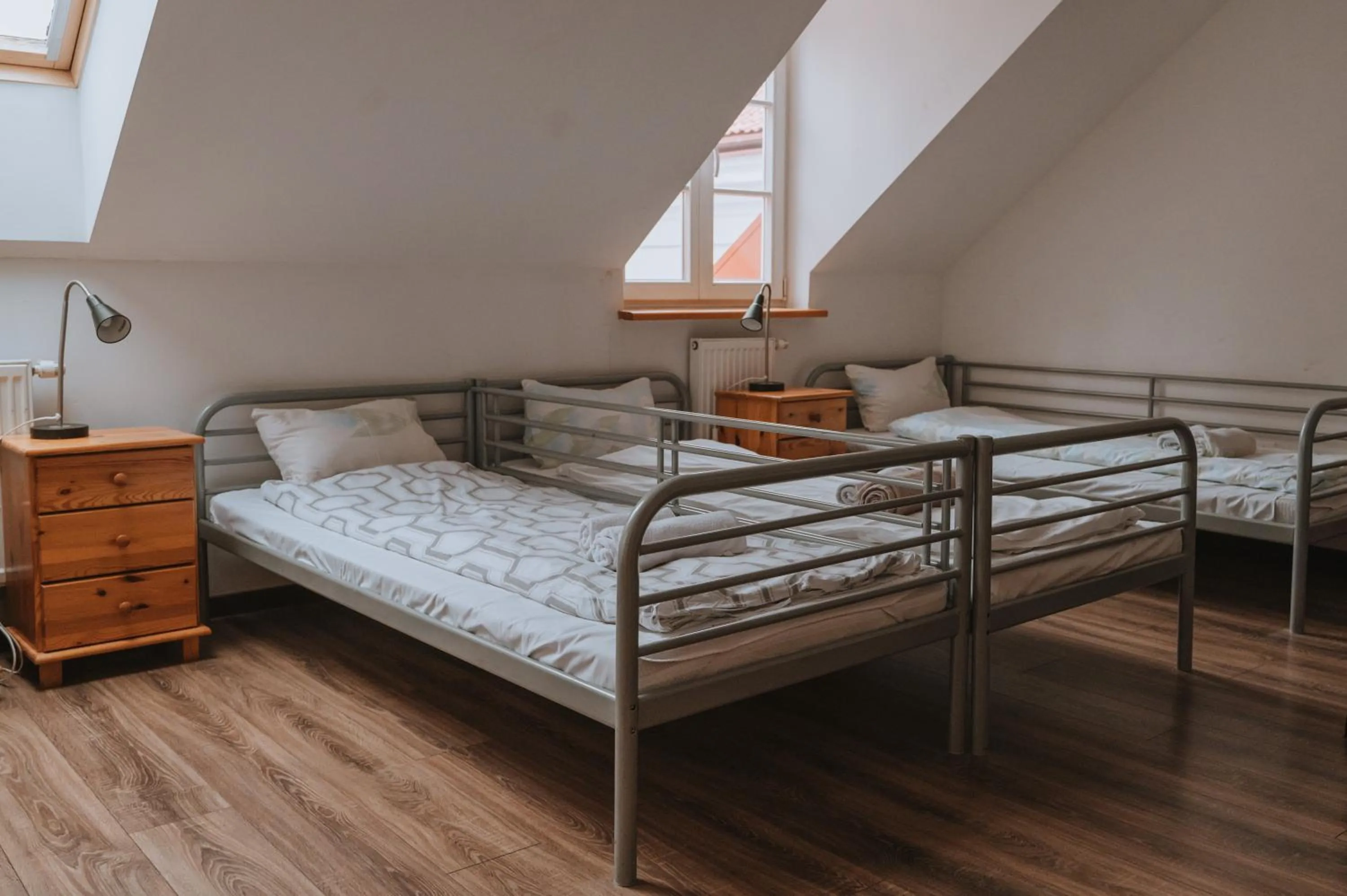 Bed in Pokoje Gościnne Domu Pielgrzyma w Supraślu