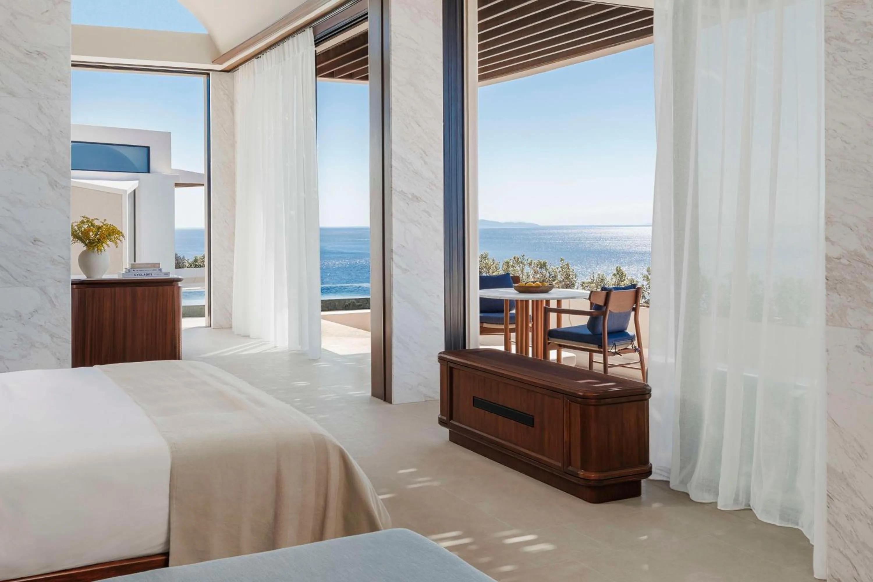 Bedroom, Bed in One&Only Kéa Island