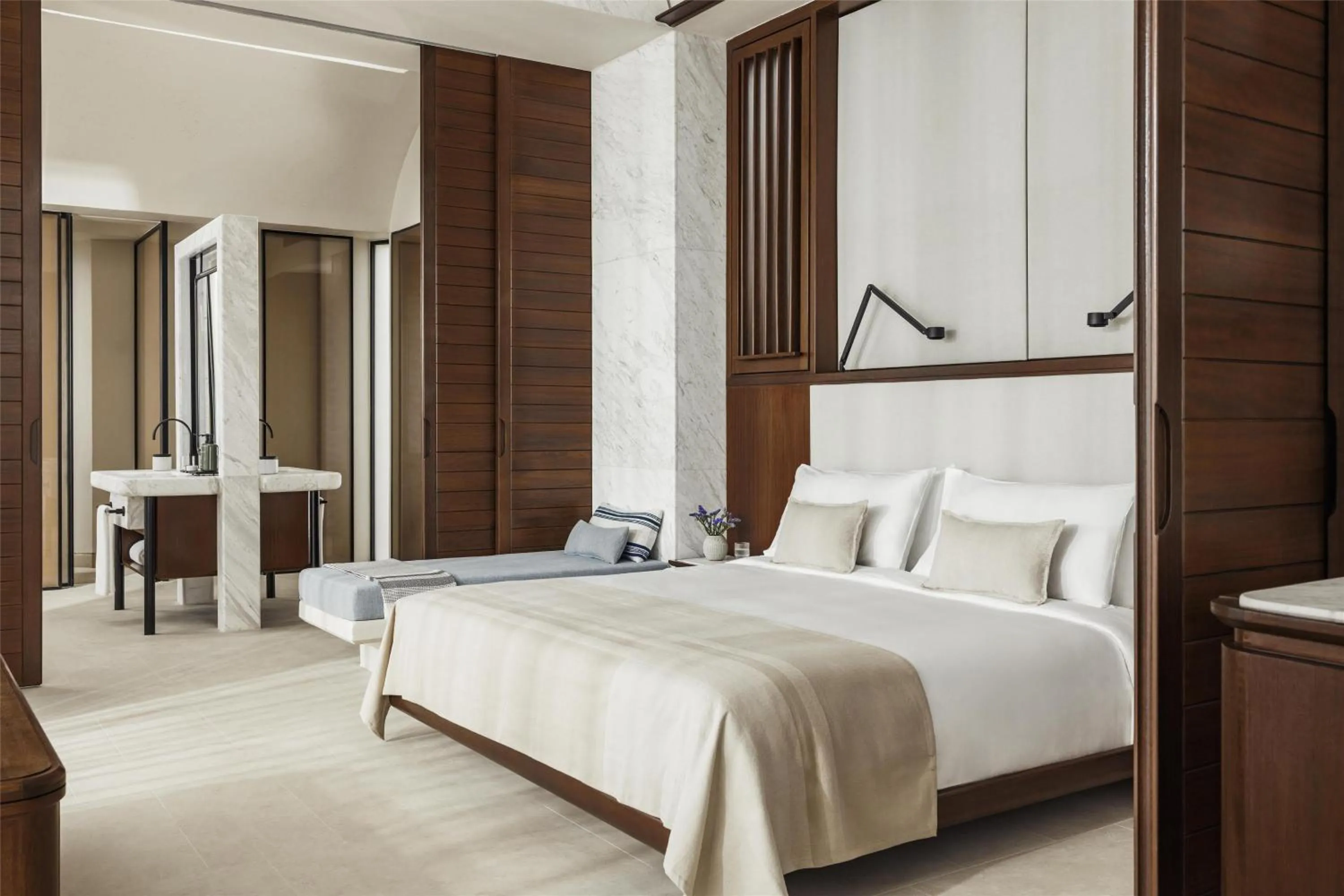 Bedroom, Bed in One&Only Kéa Island