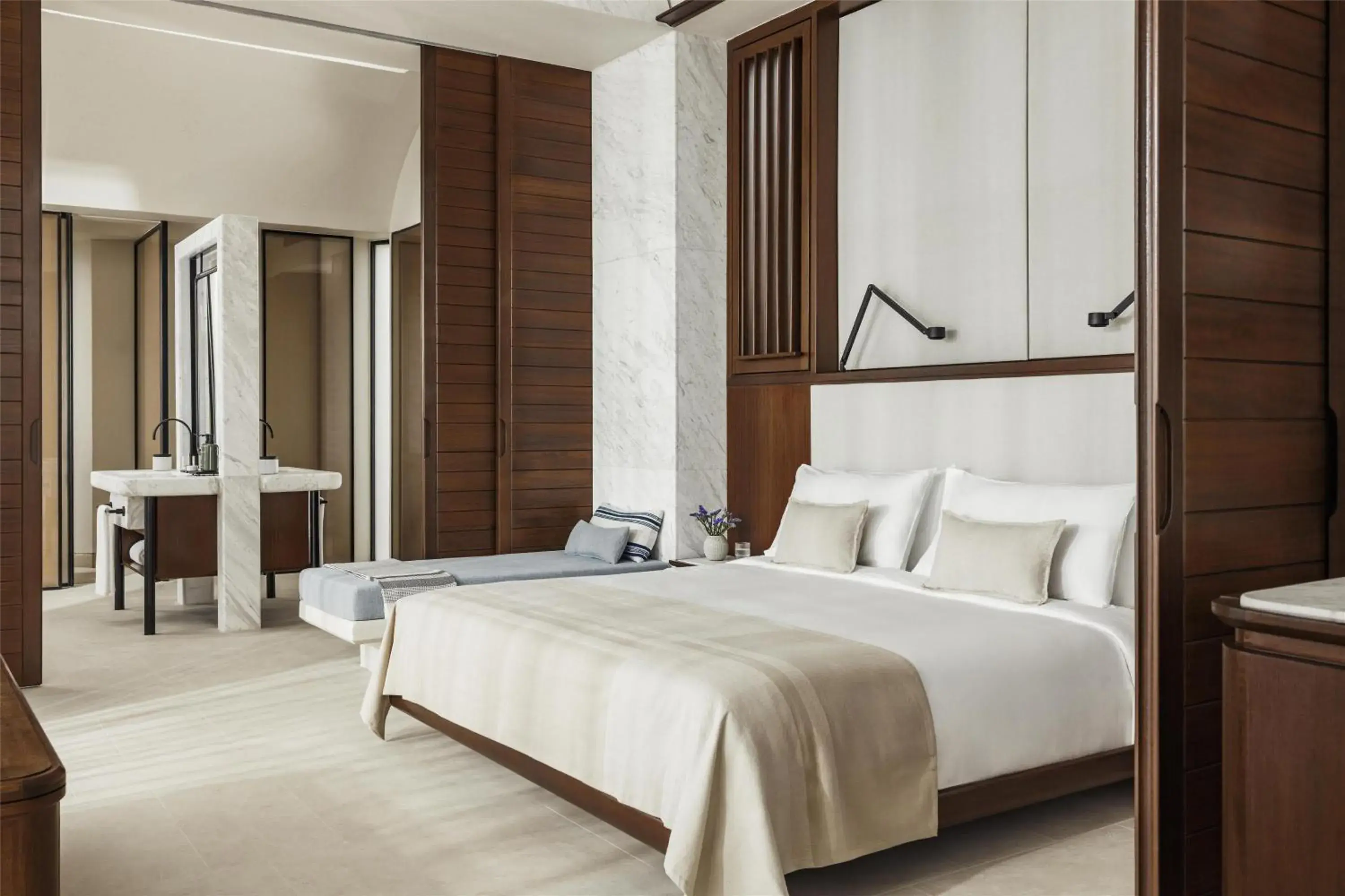 Bedroom, Bed in One&Only Kéa Island Bedroom, Bed in One&Only Kéa Island