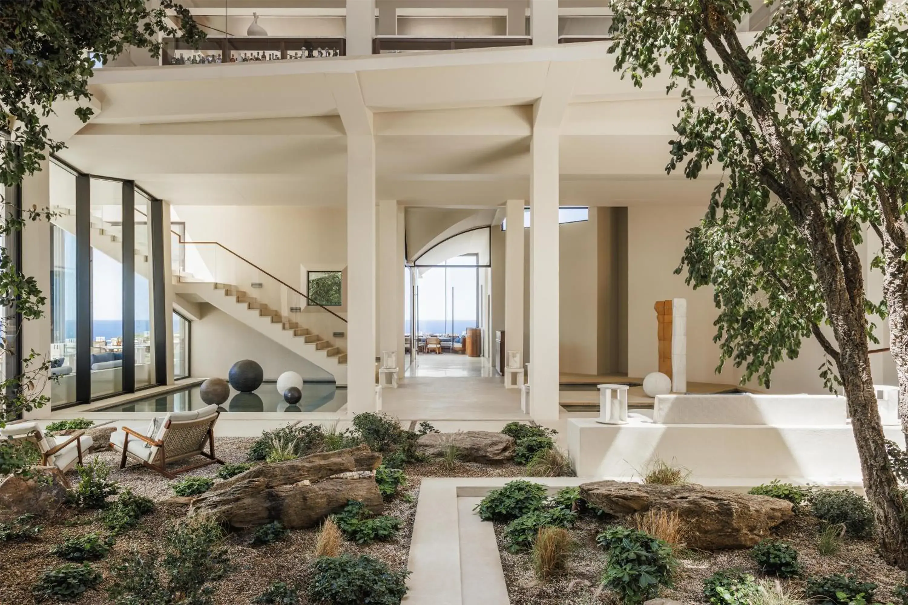 Lobby or reception in One&Only Kéa Island Lobby or reception in One&Only Kéa Island