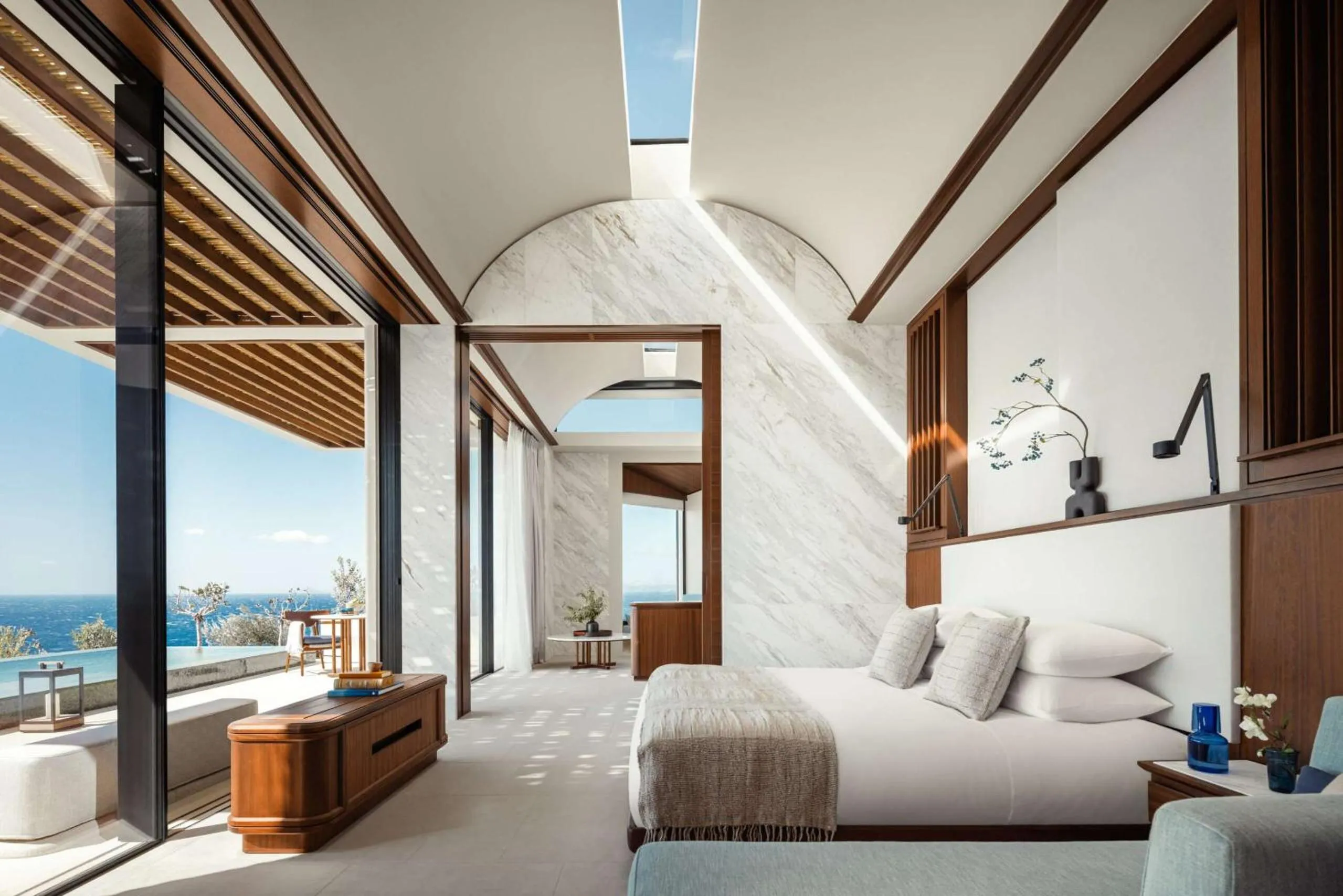 Bedroom, Bed in One&Only Kéa Island