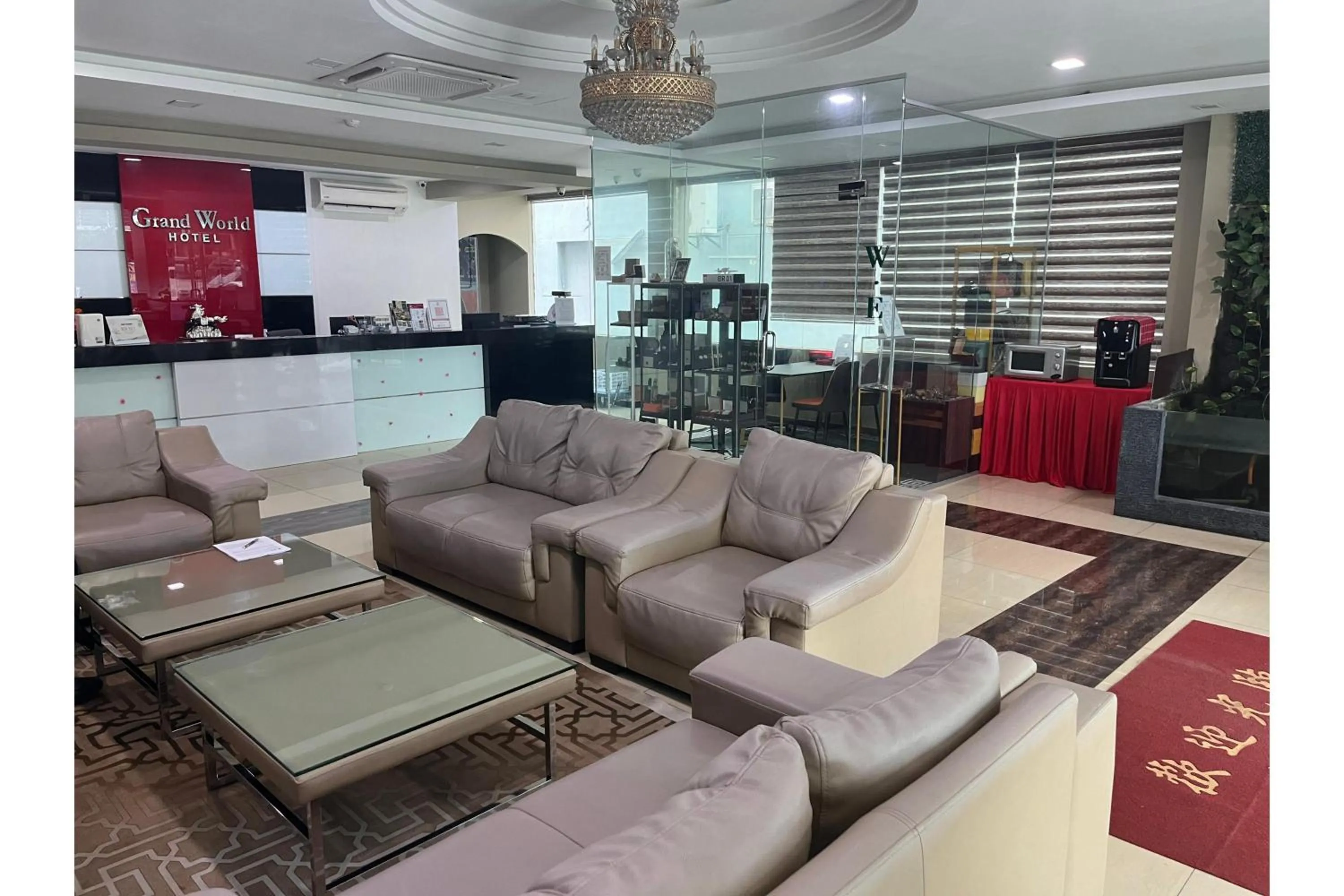 Lobby or reception in Grand World Hotel