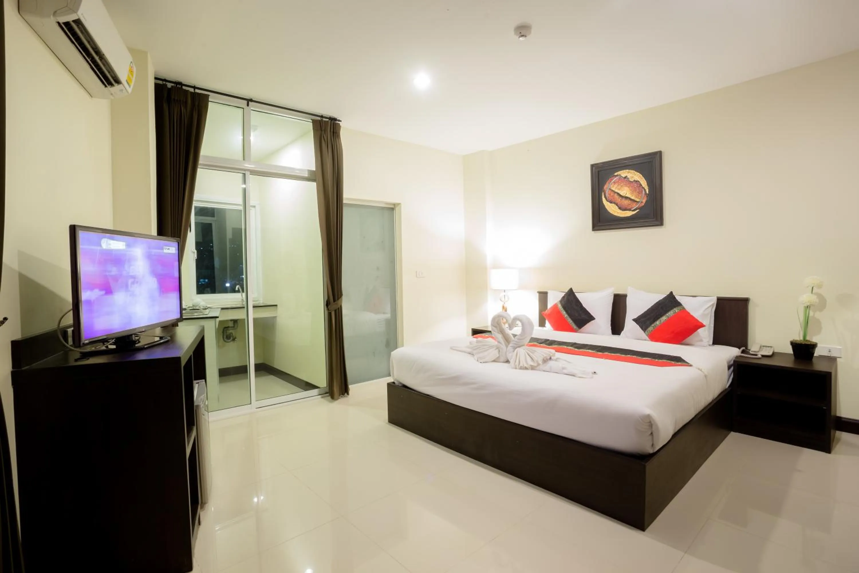 Bedroom, Bed in The Elegant Patong