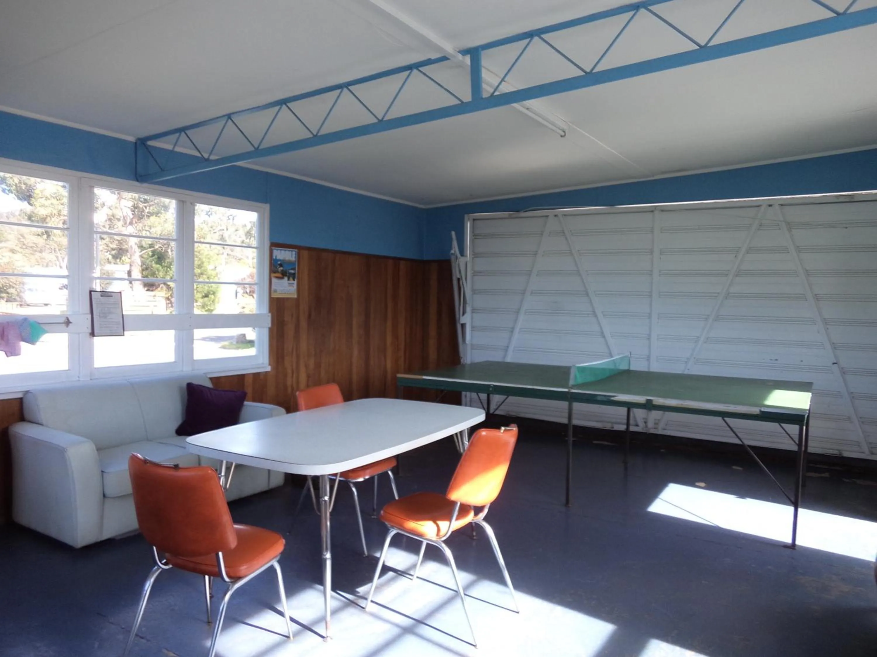 Table tennis in Bicheno East Coast Holiday Park