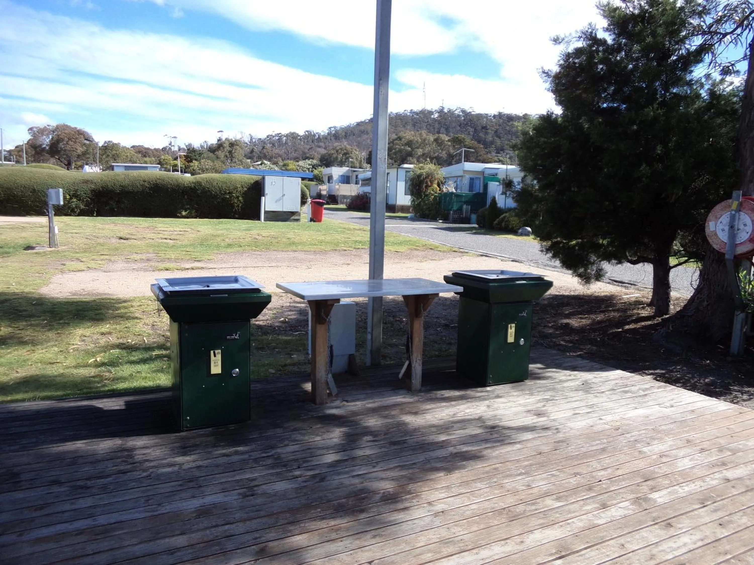 Decorative detail in Bicheno East Coast Holiday Park