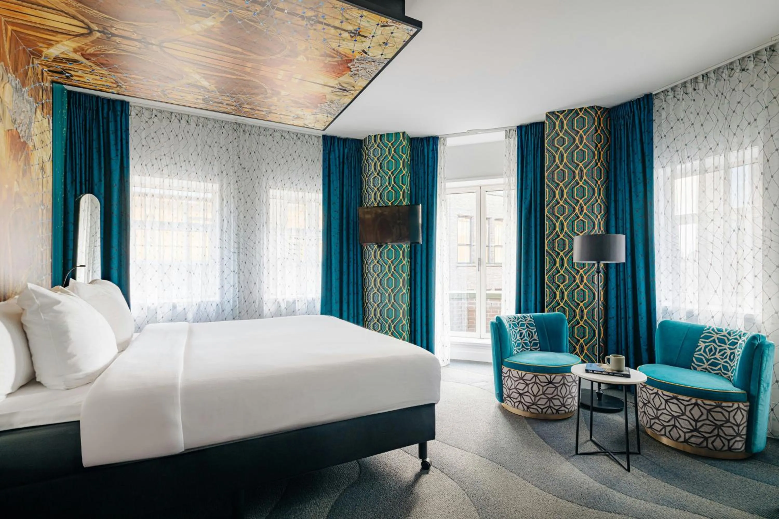 Photo of the whole room, Bed in NYX Hotel Amsterdam Rembrandt Square